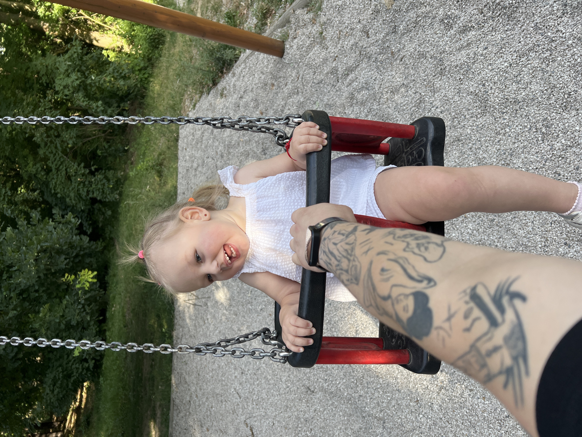 Afternoon playground outing at a Pilsen park