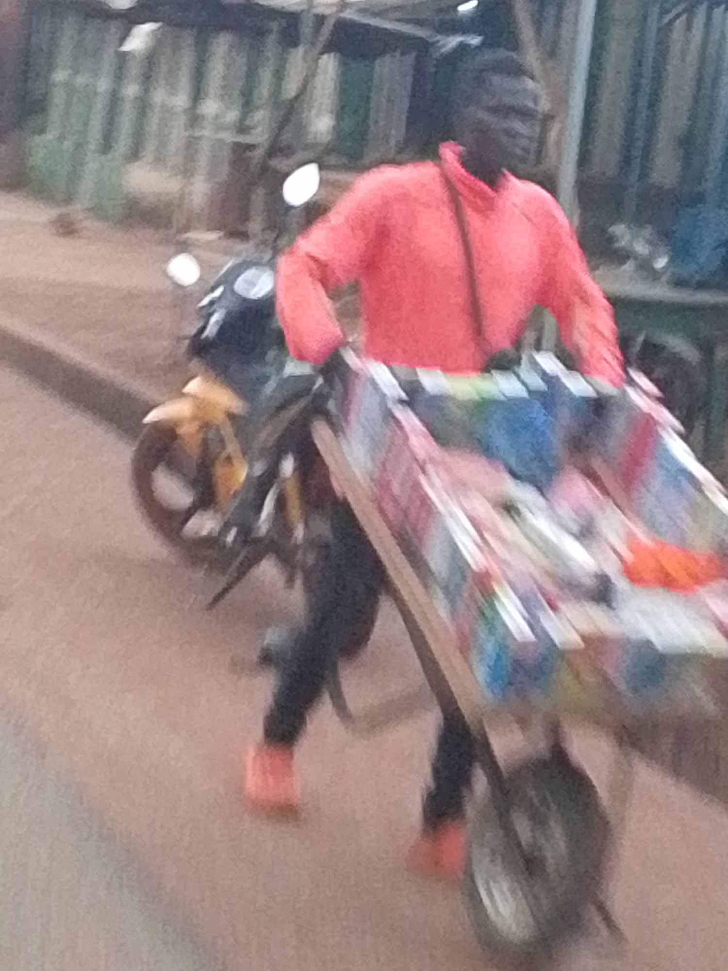 Daily street commerce observed in Tamale Ghana markets