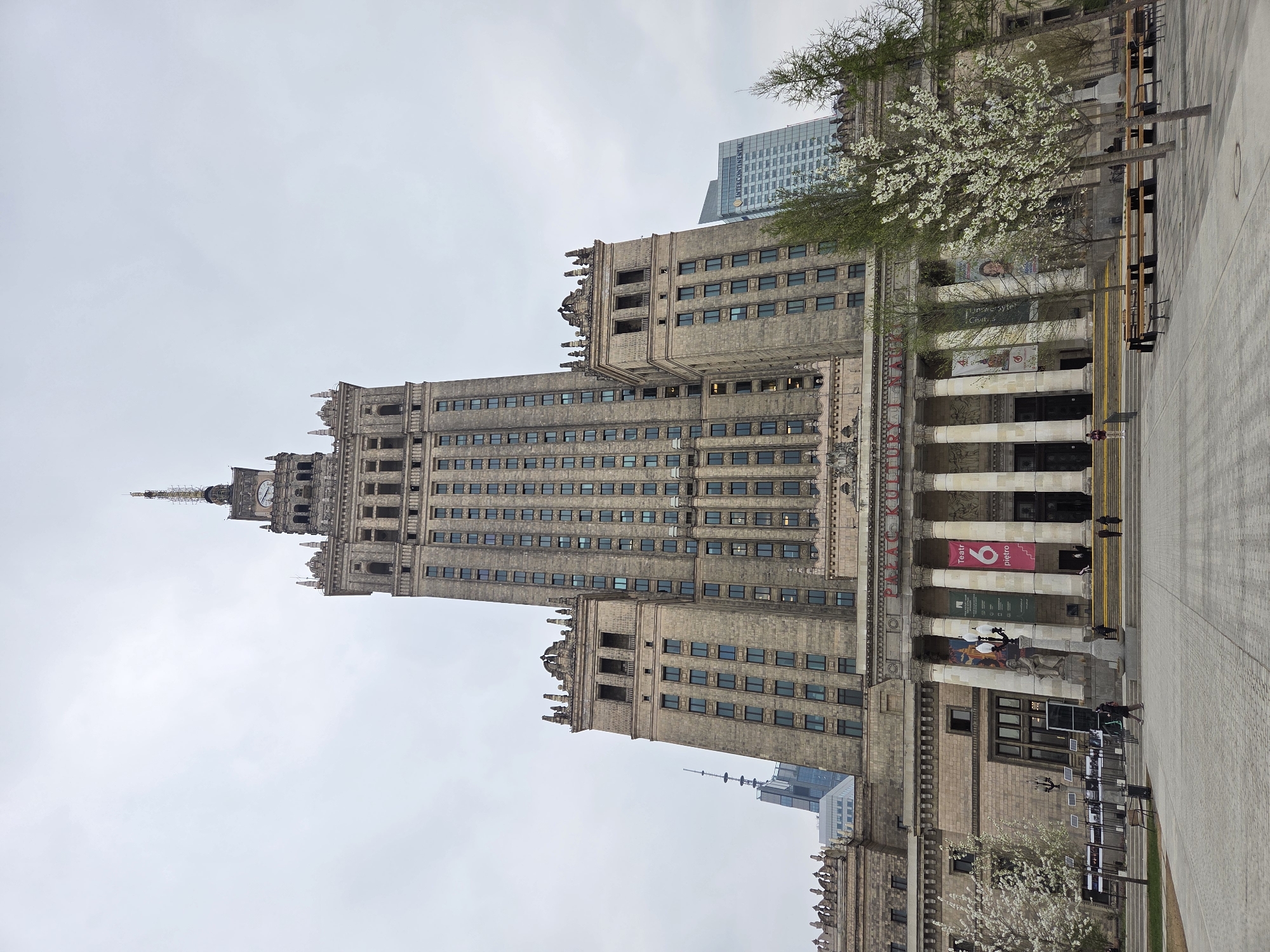 Warsaw Palace of Culture area documented in afternoon walkthrough