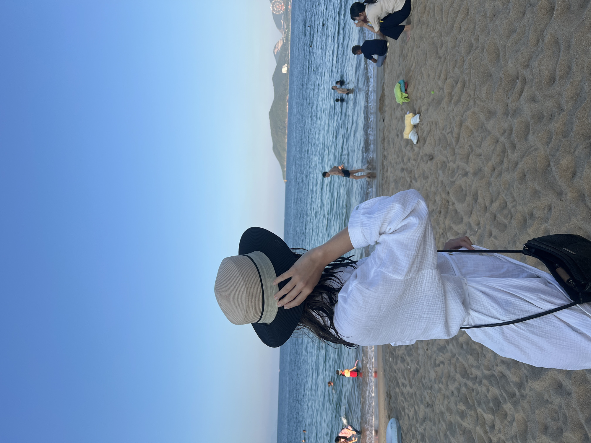 Morning beach moments captured at Nha Trang, Vietnam