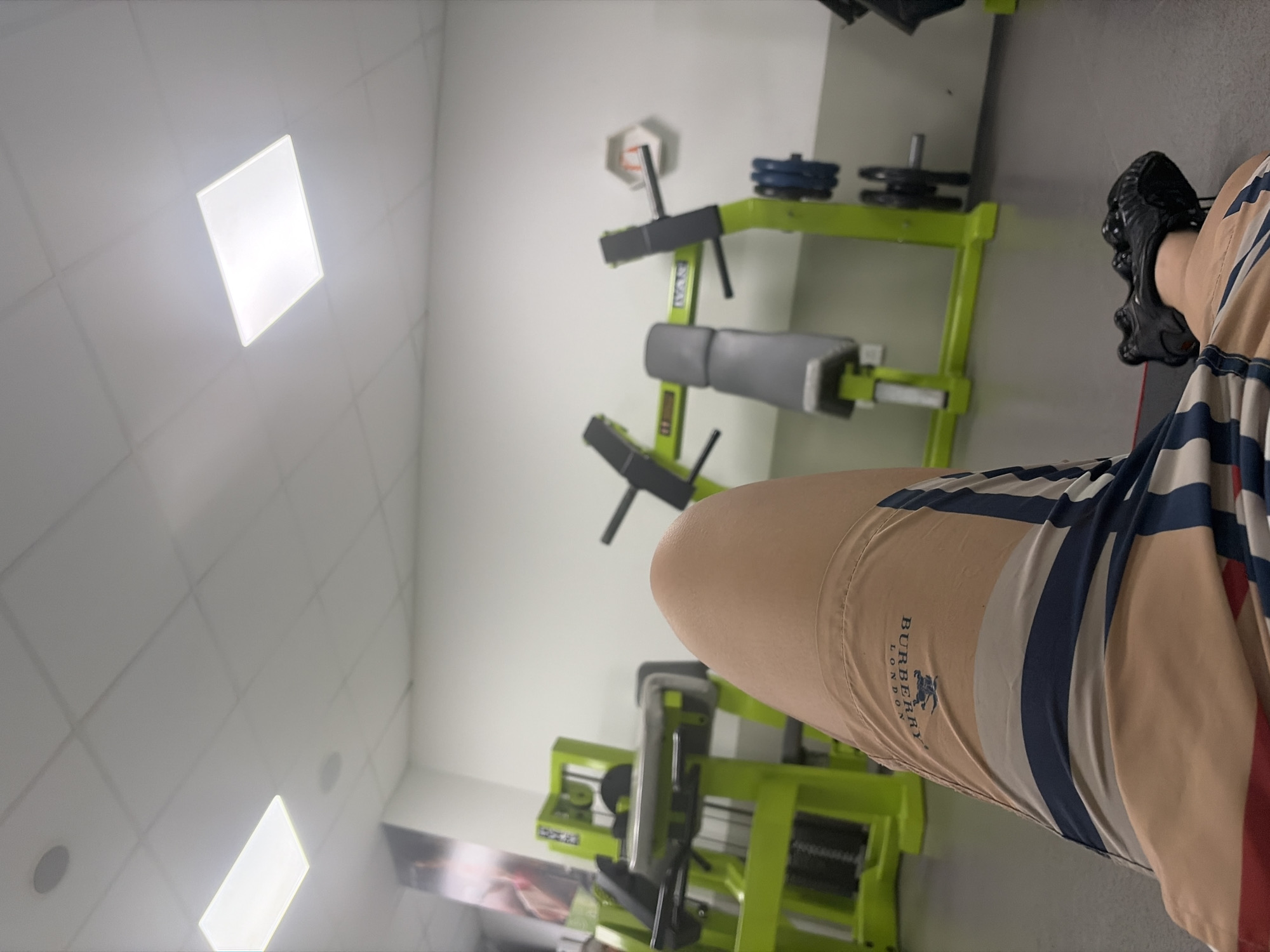Morning gym workout session recorded in Shumen, Bulgaria