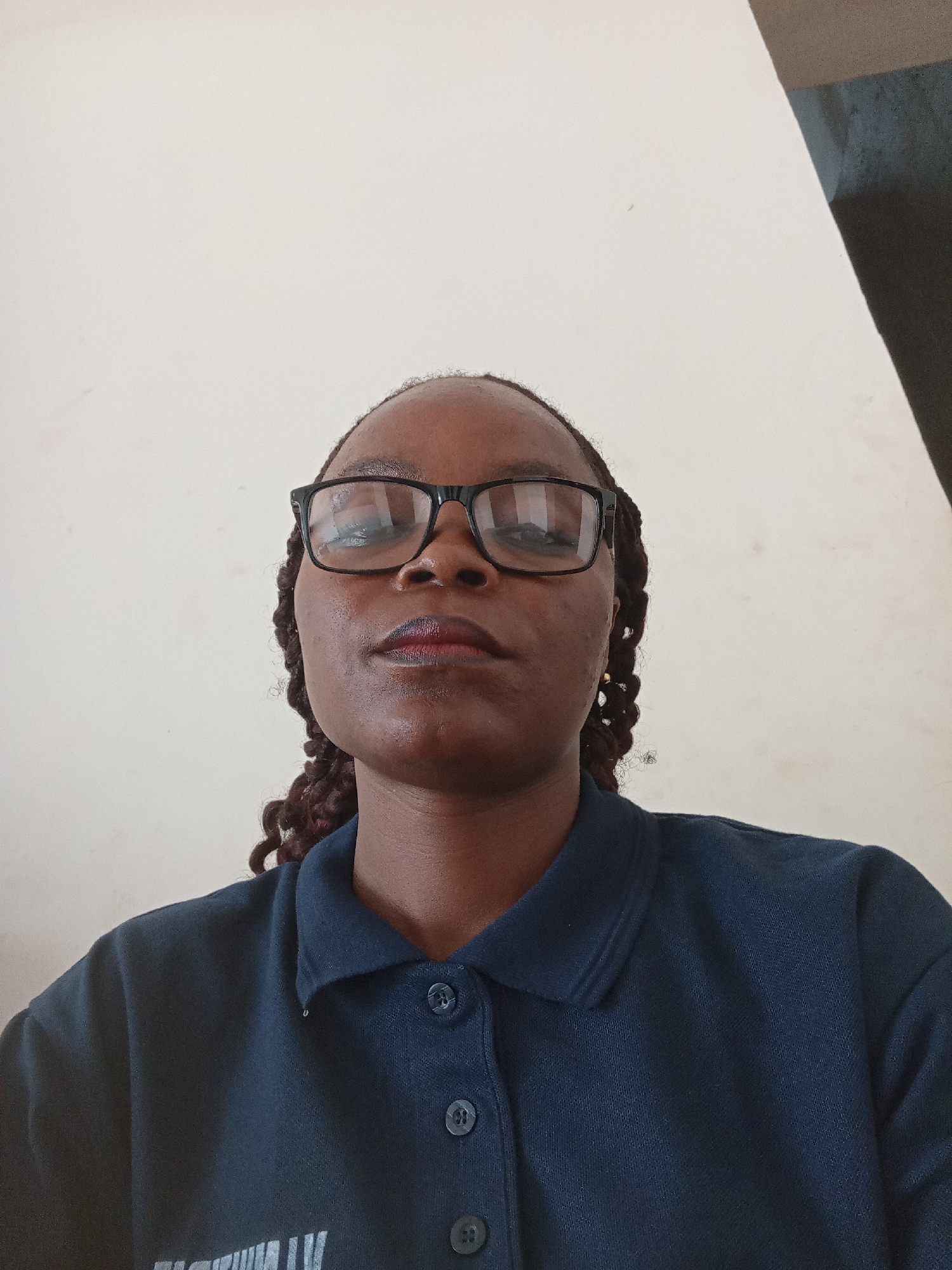 Multiple angles on one person in a blue polo shirt