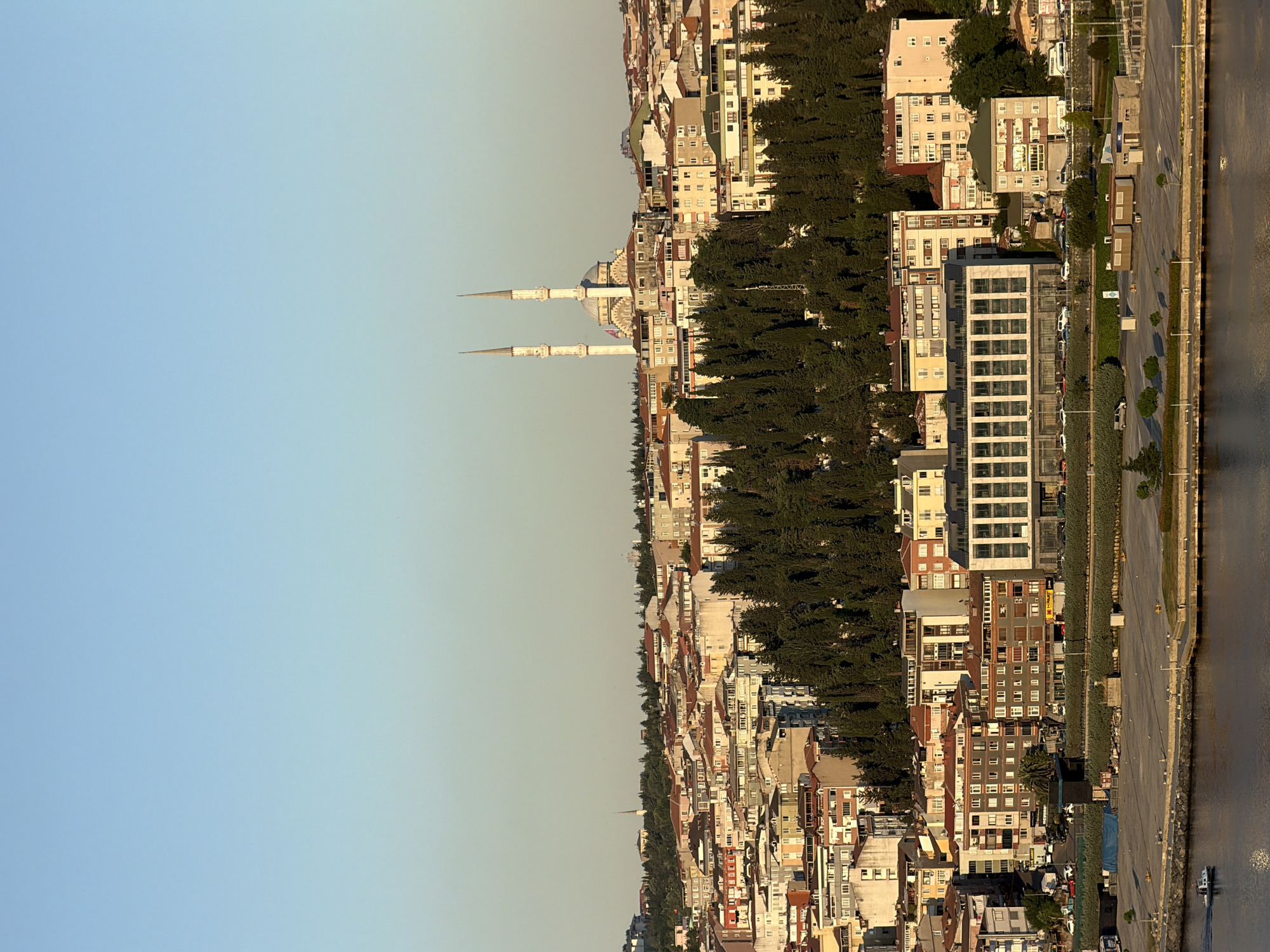 Golden hour at Pierre Loti Hill cafe overlooking Istanbul
