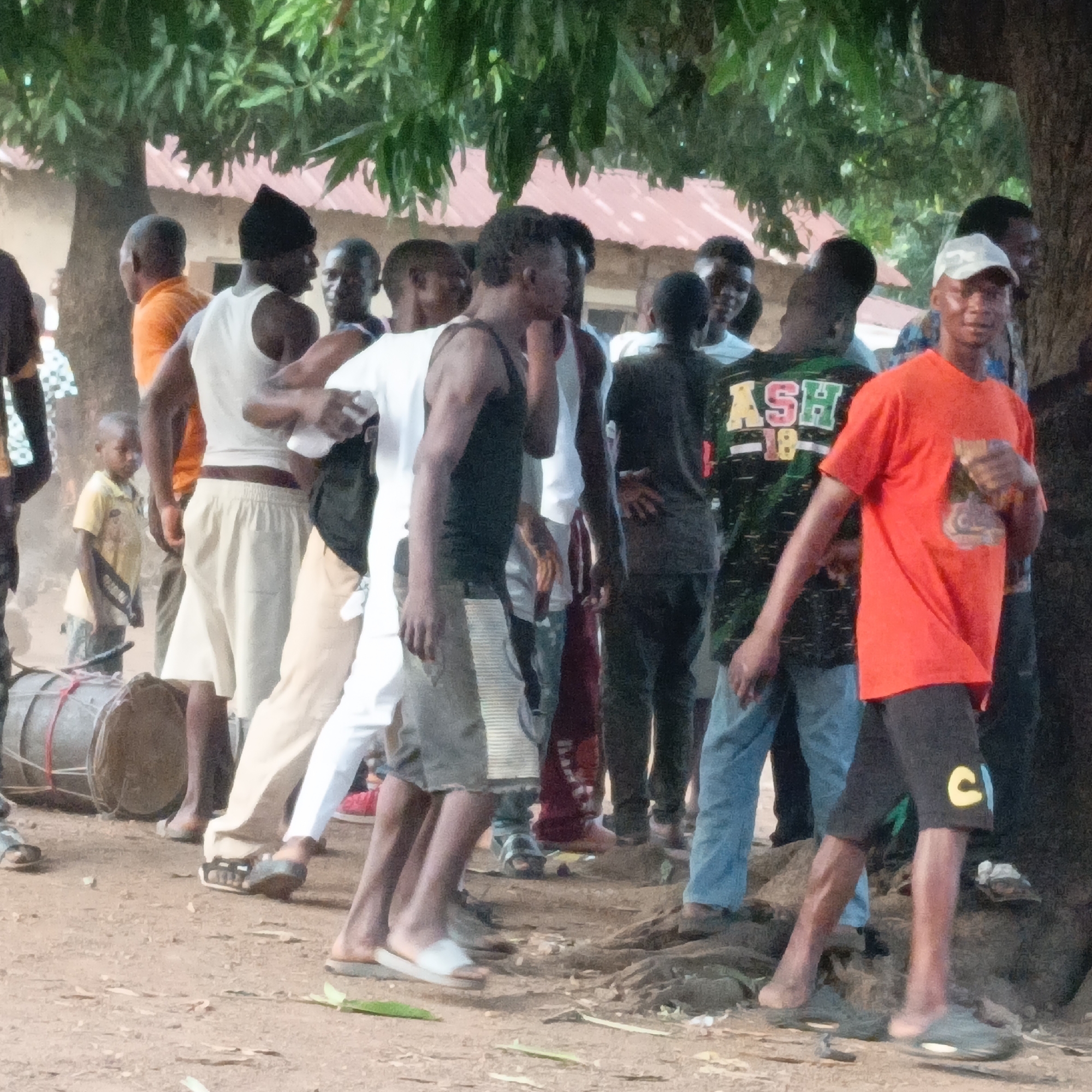 Community gathering with drum observed in Akwanga, Nigeria
