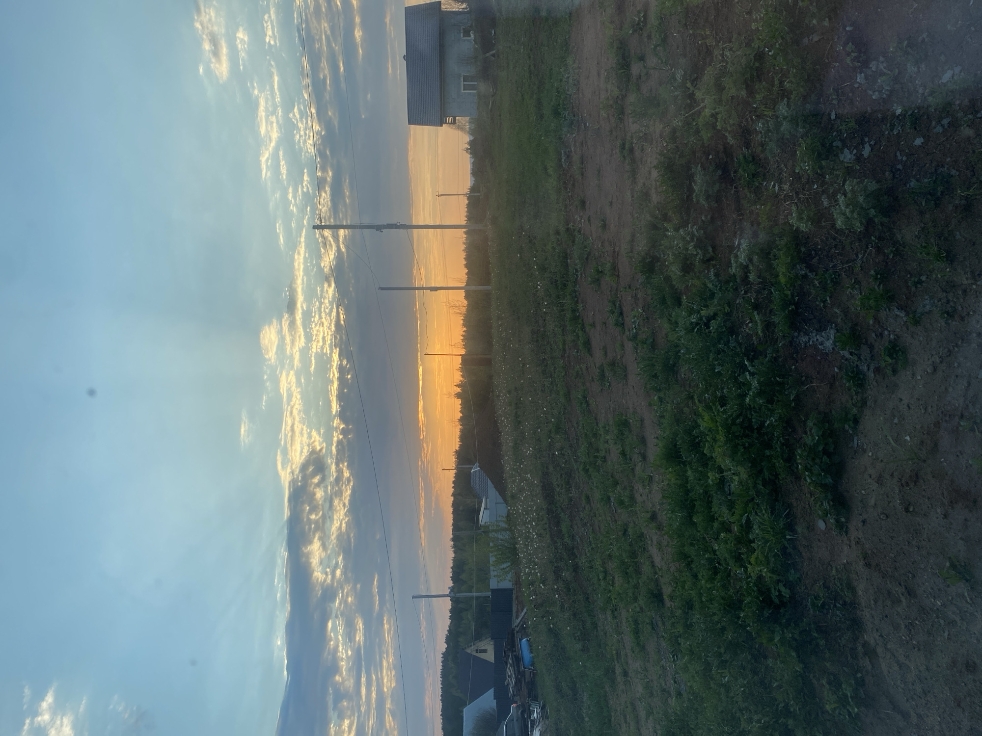 Sunset journey documented across rural Russian landscapes and towns
