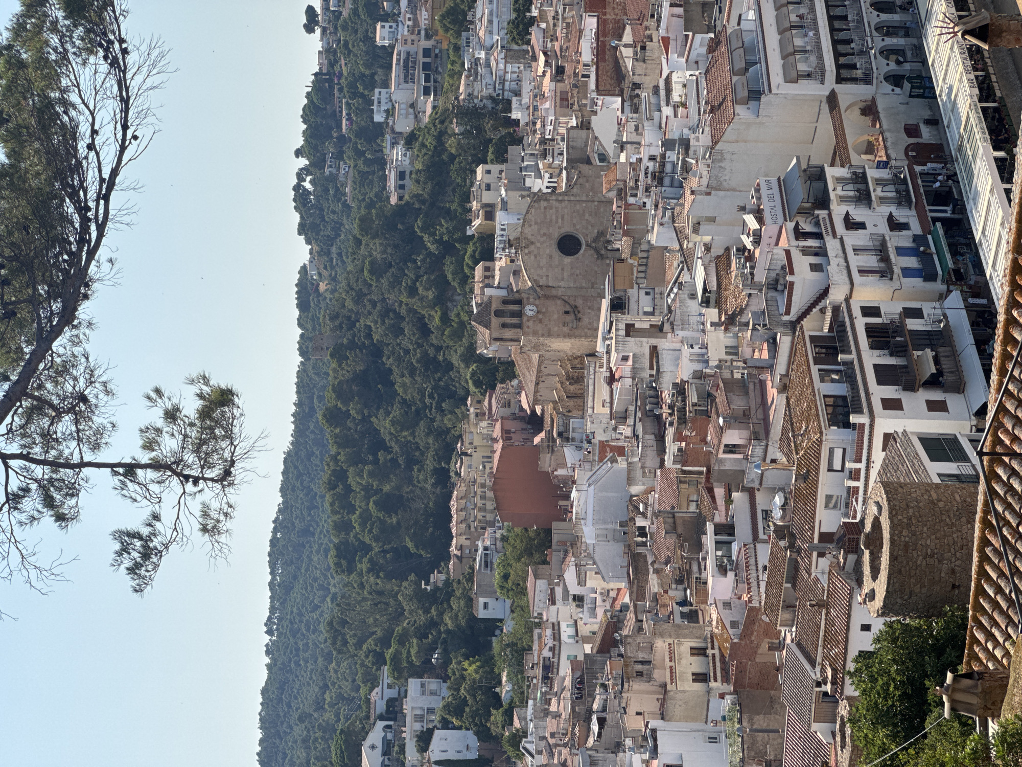 Inside the medieval fortress above Tossa de Mar's sunny beach