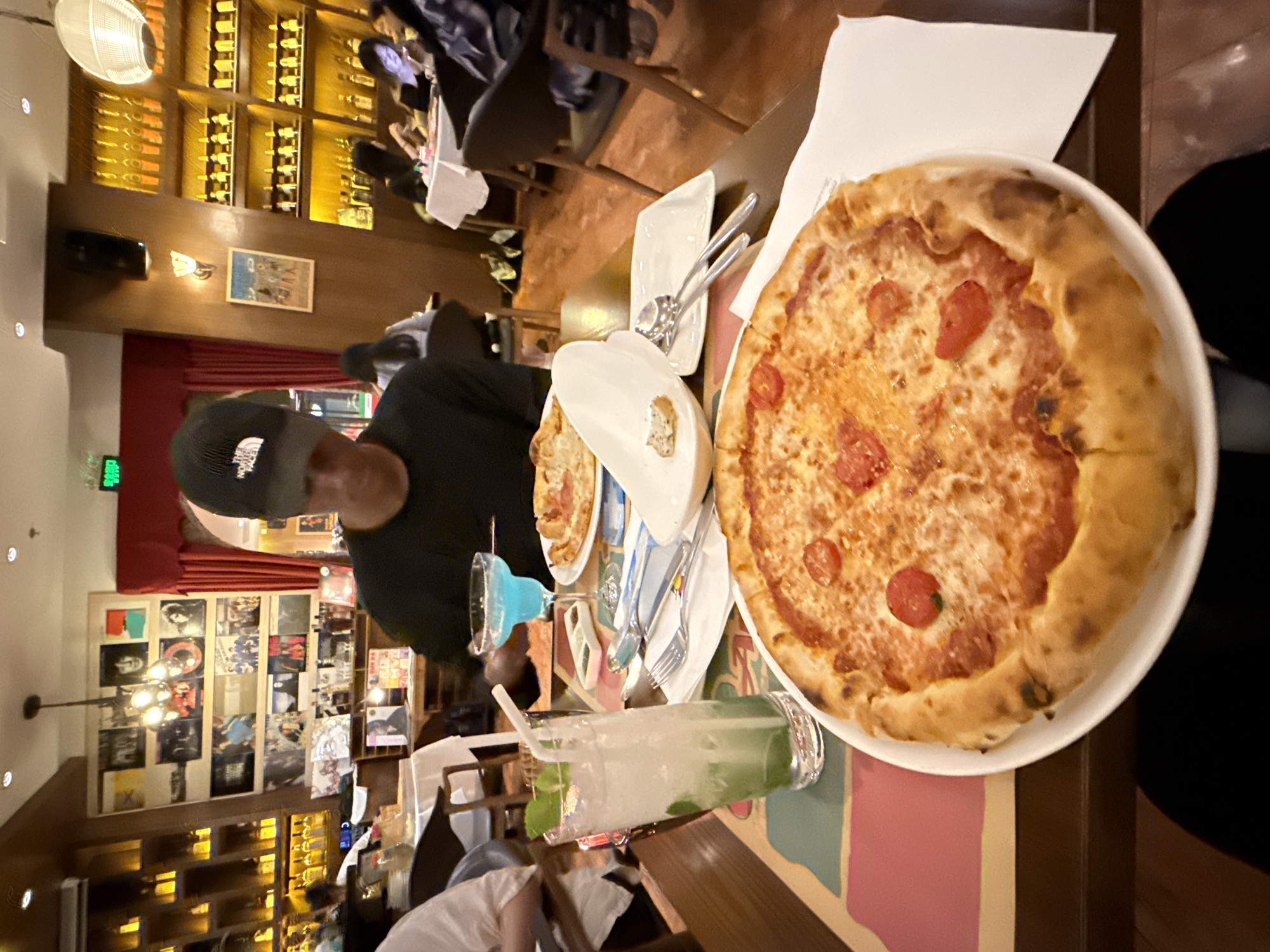 Pizza lunch at a Chaoyang District restaurant, Beijing