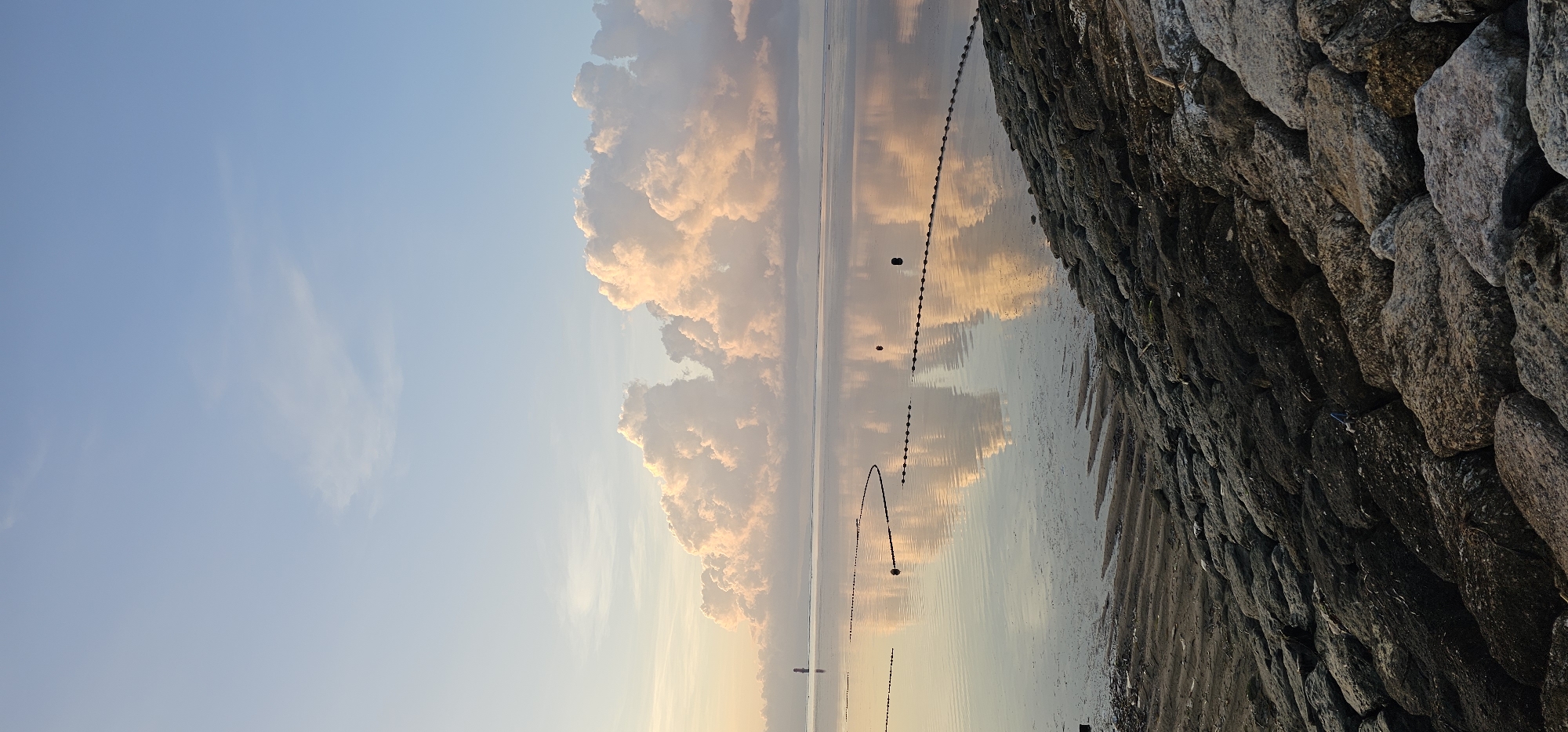 Denpasar beach sunset draws dog walkers, waterfront structures visible