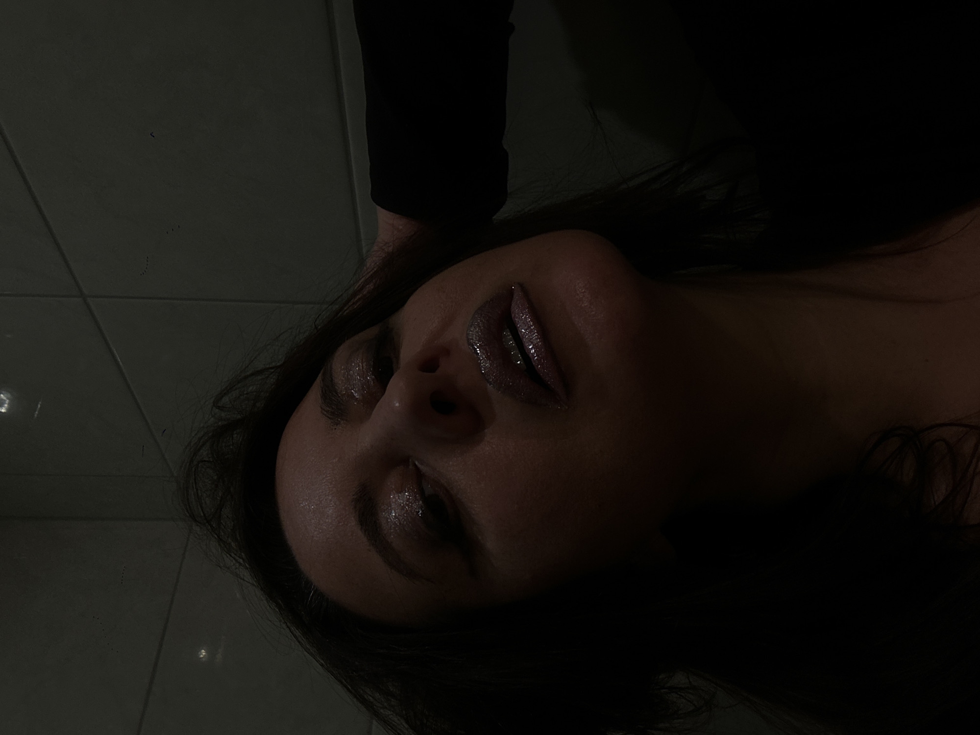 Person photographed lying on floor in Riga
