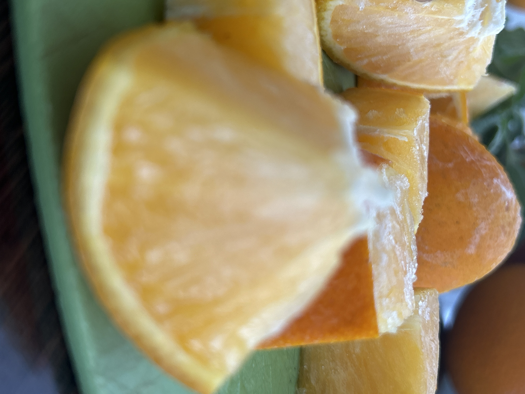 Fresh oranges sliced and plated in Kemerovo