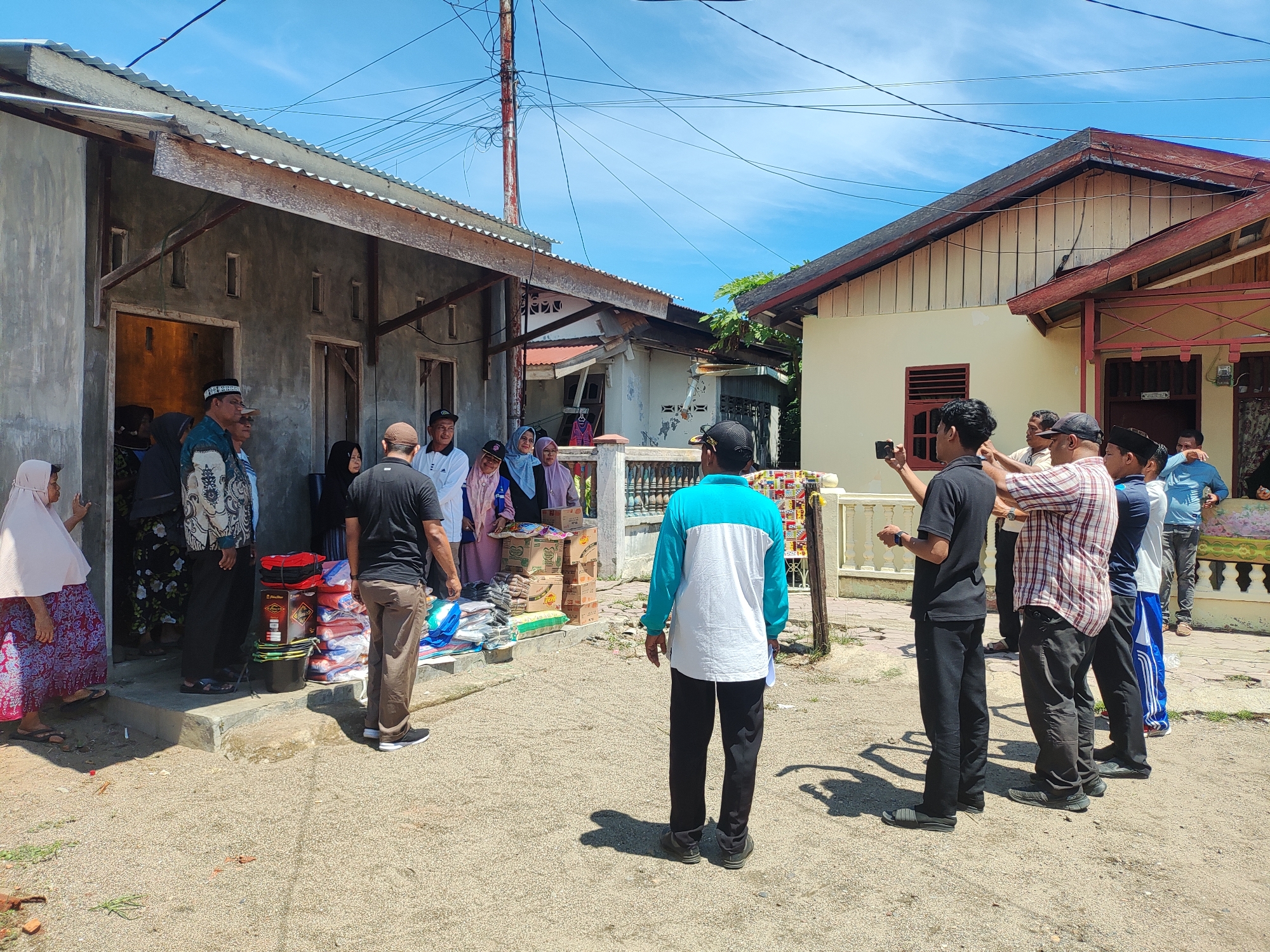 Residential scenes documented in Lhokseumawe, Indonesia neighborhood