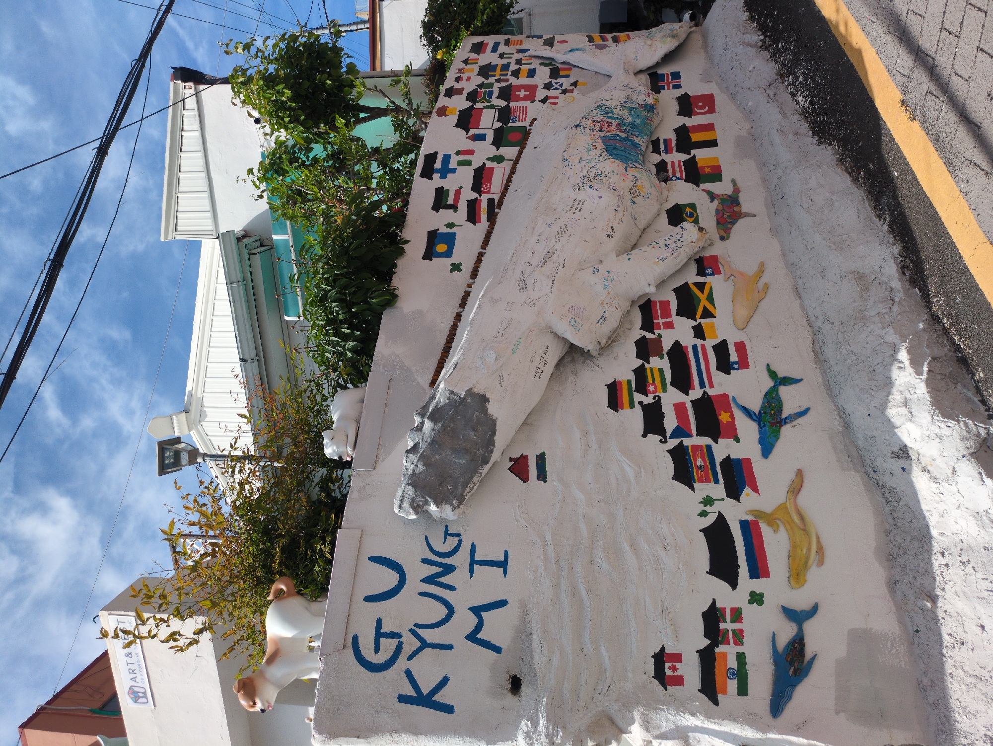 Tourist documents Busan's art scene and cultural landmarks