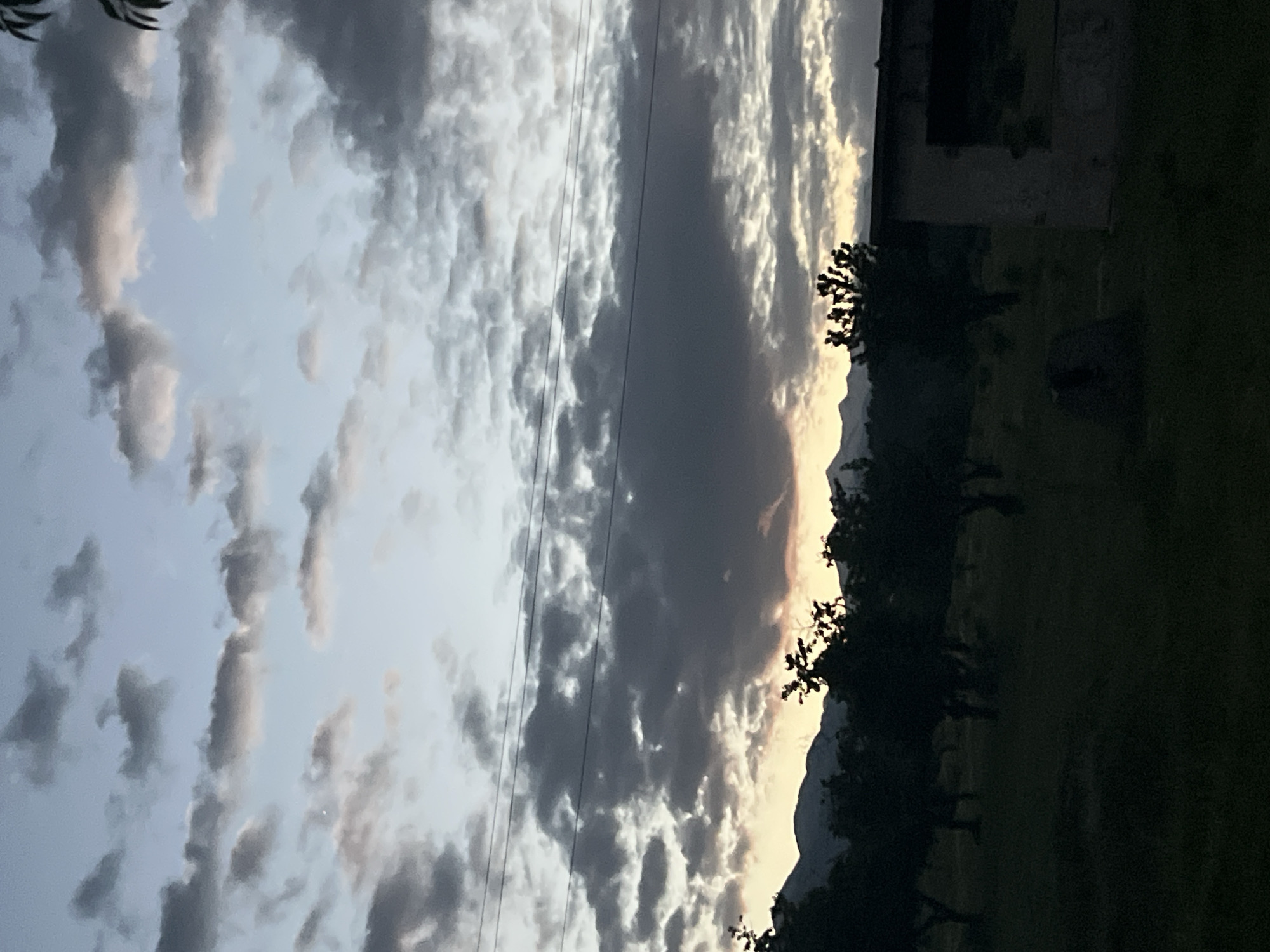 Evening landscape captured in Gotse Delchev, Bulgaria