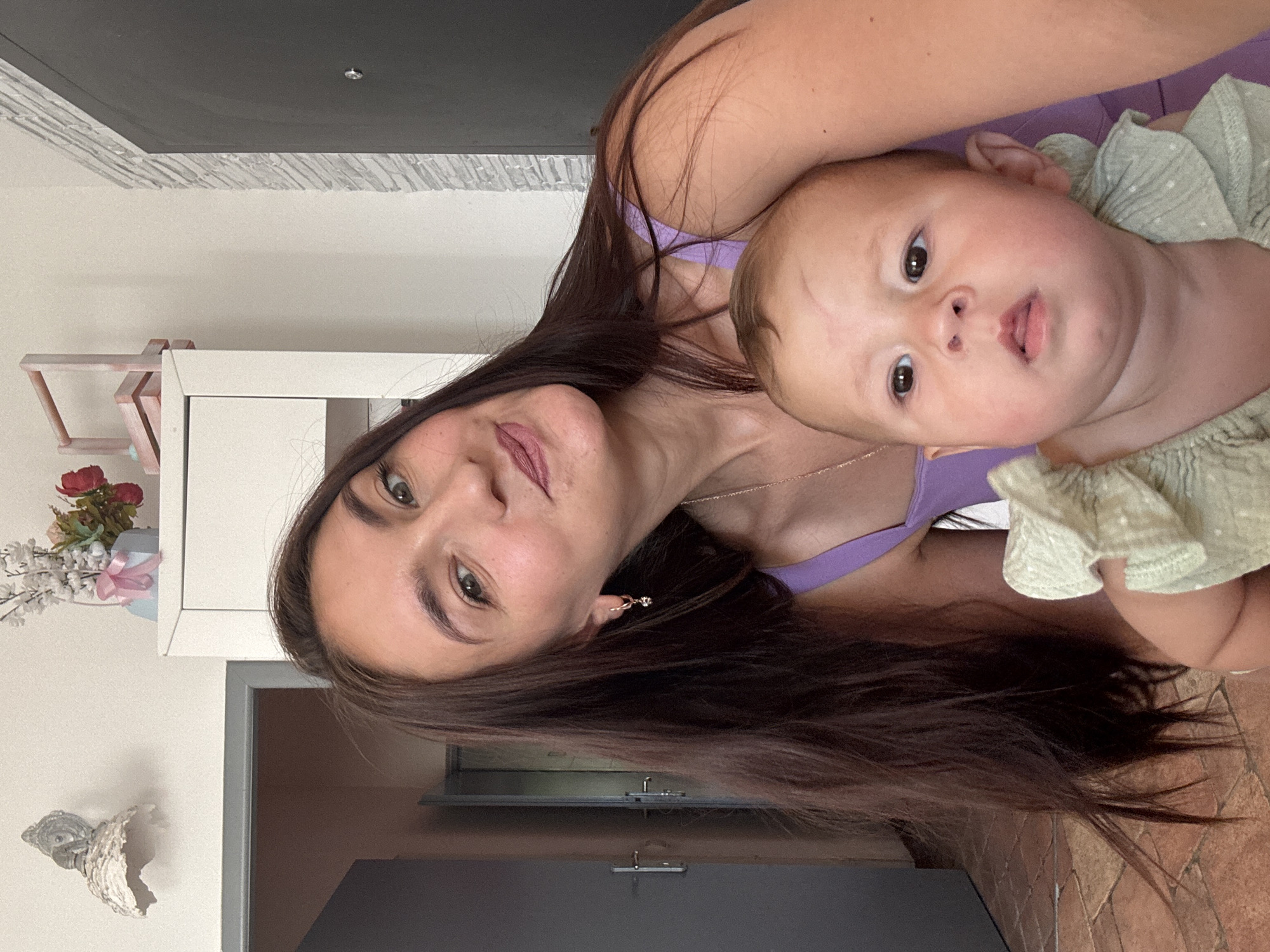 Indoor portrait session with a baby in a Sochi home