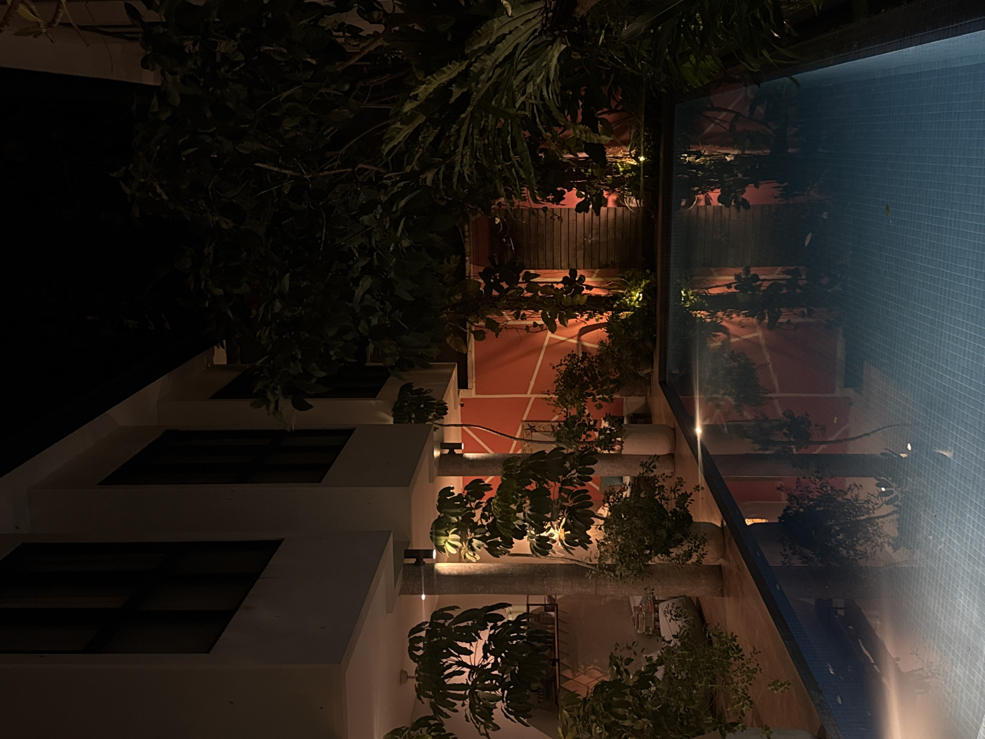 Nighttime commercial district activity documented in North Kuta, Indonesia