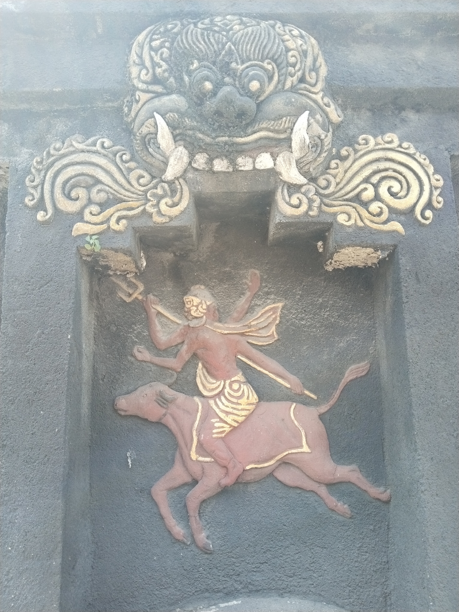 Religious monuments and sculptures documented in Masaran, Indonesia