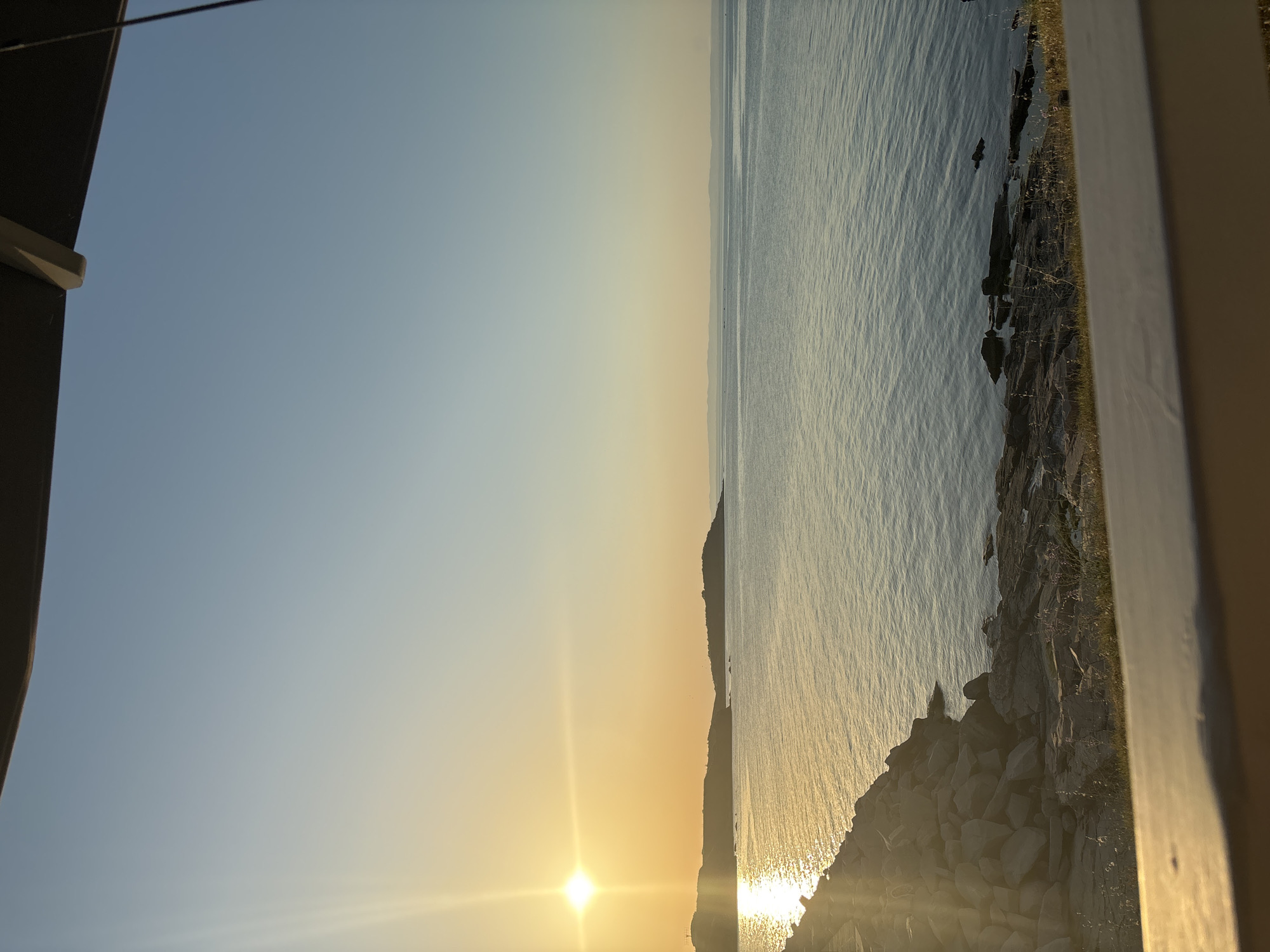 Sunset views along the Chernomorets coast and marina