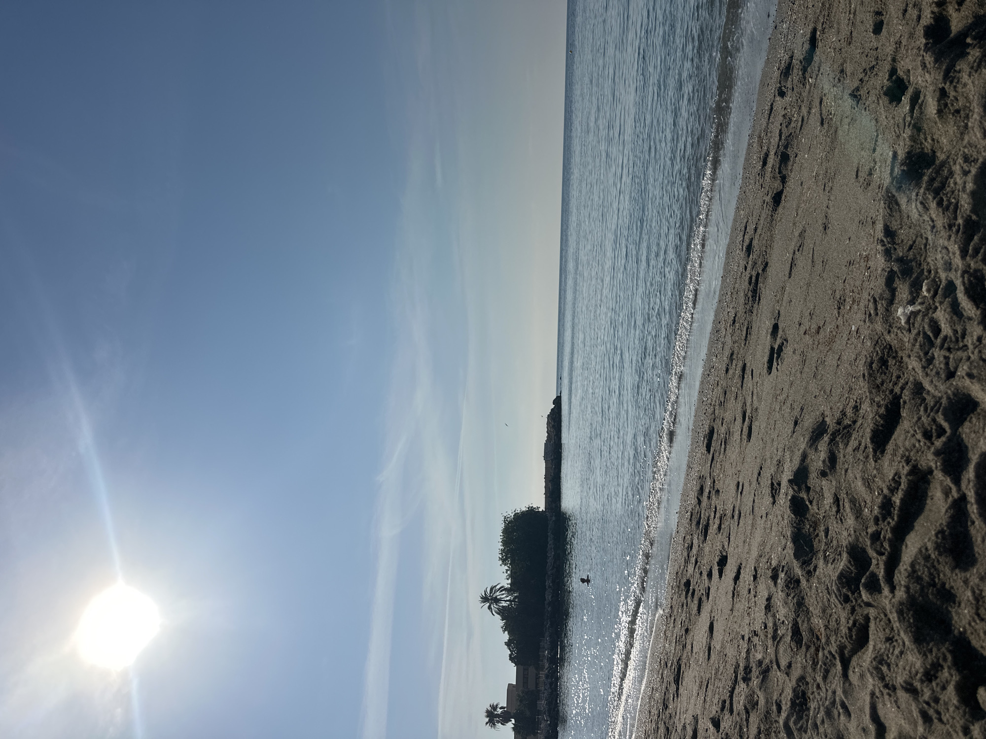 Quiet morning shoreline on the Costa del Sol