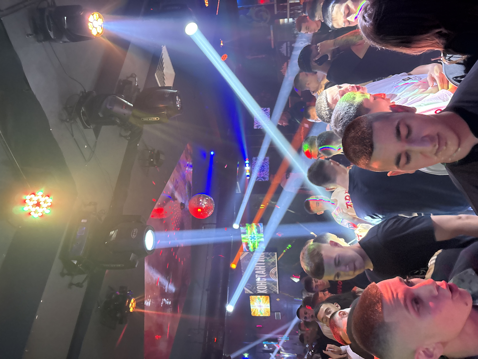Crowded nightlife venue captured in Burgas, Bulgaria Saturday evening