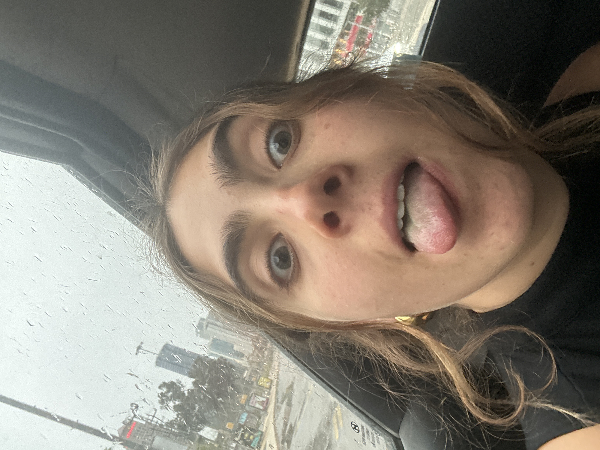 Woman with green lollipop recorded across Tel Aviv area