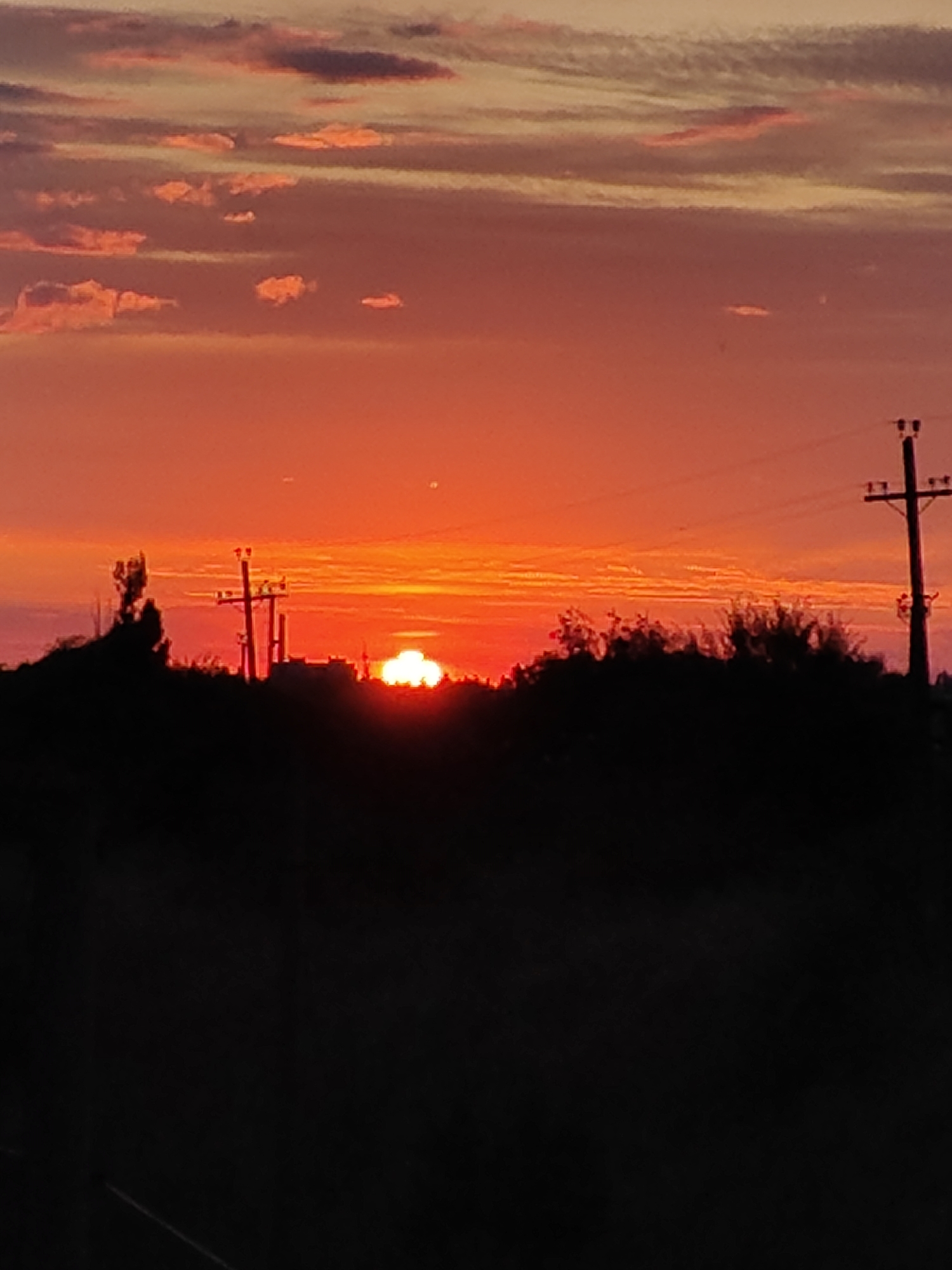 Sunset over Tiraspol's industrial edge, Moldova