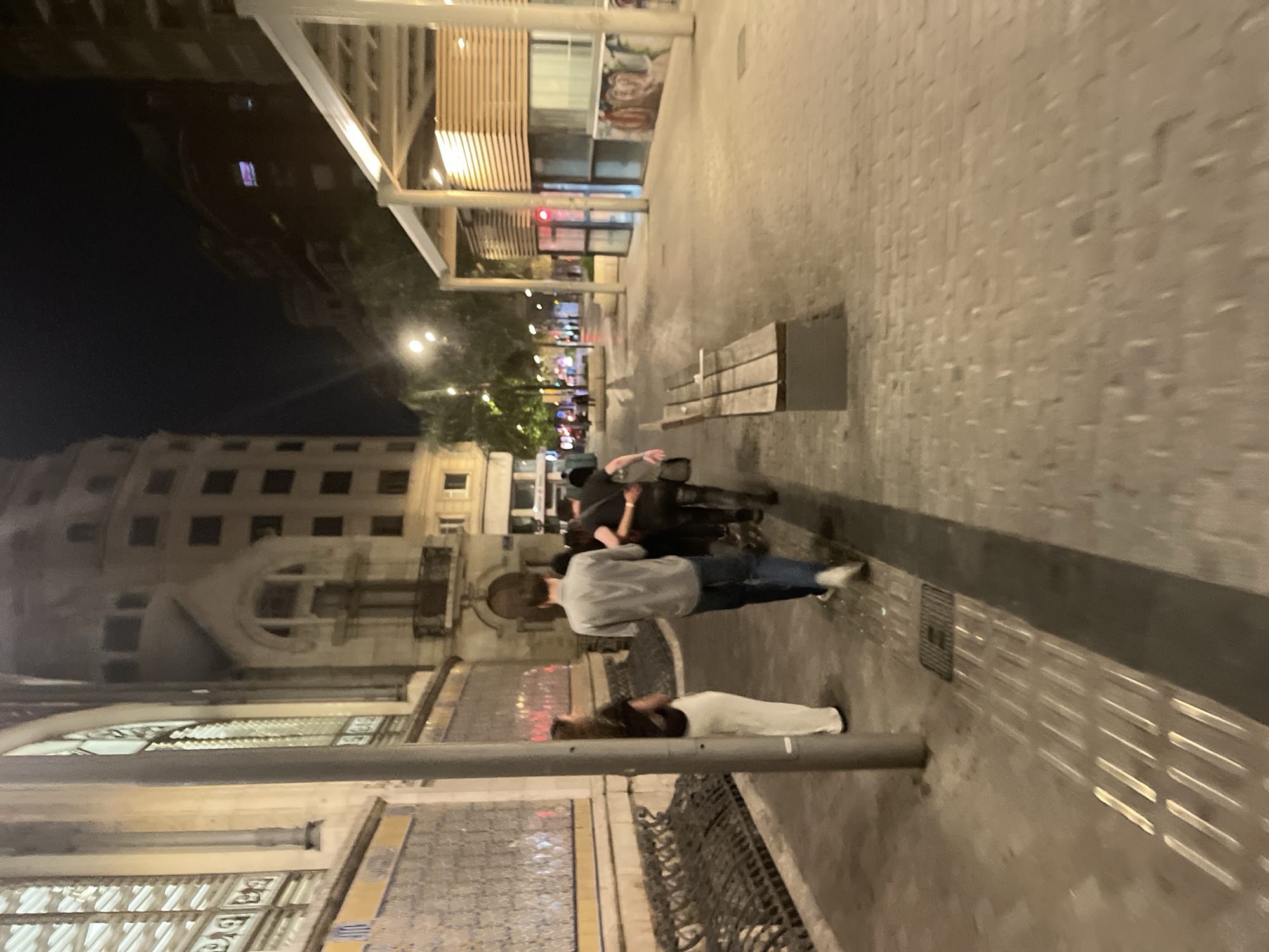 Evening crowds gather on Valencia's historic pedestrian street