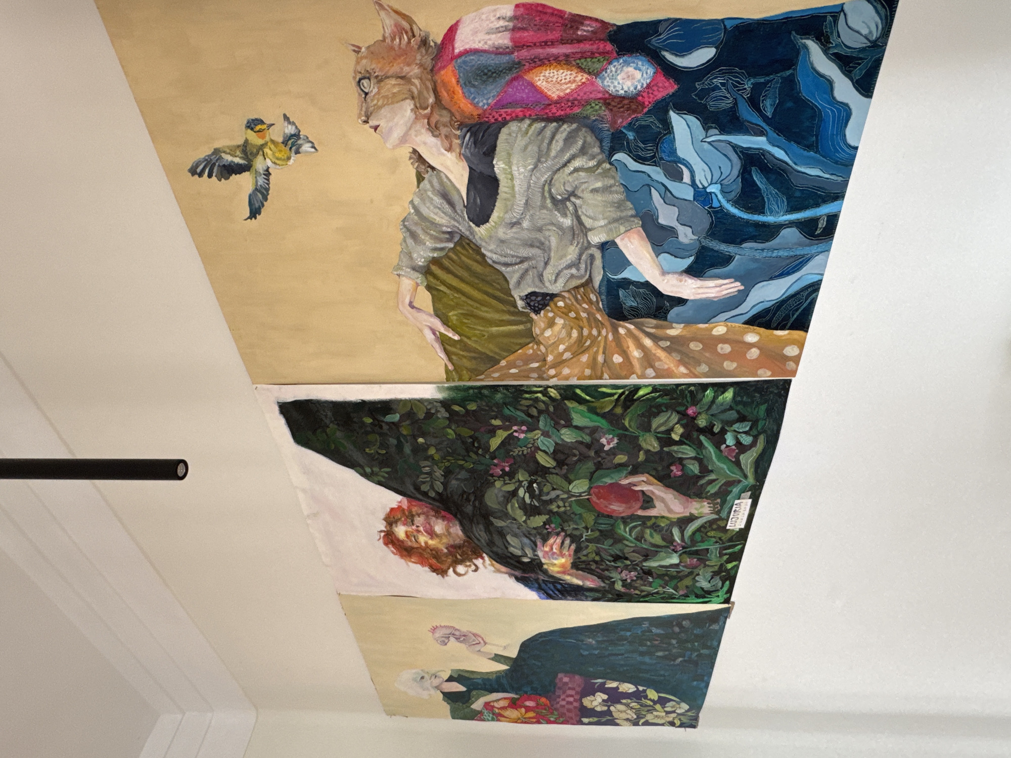 Inside an Oviedo cultural space: art, architecture, and café views