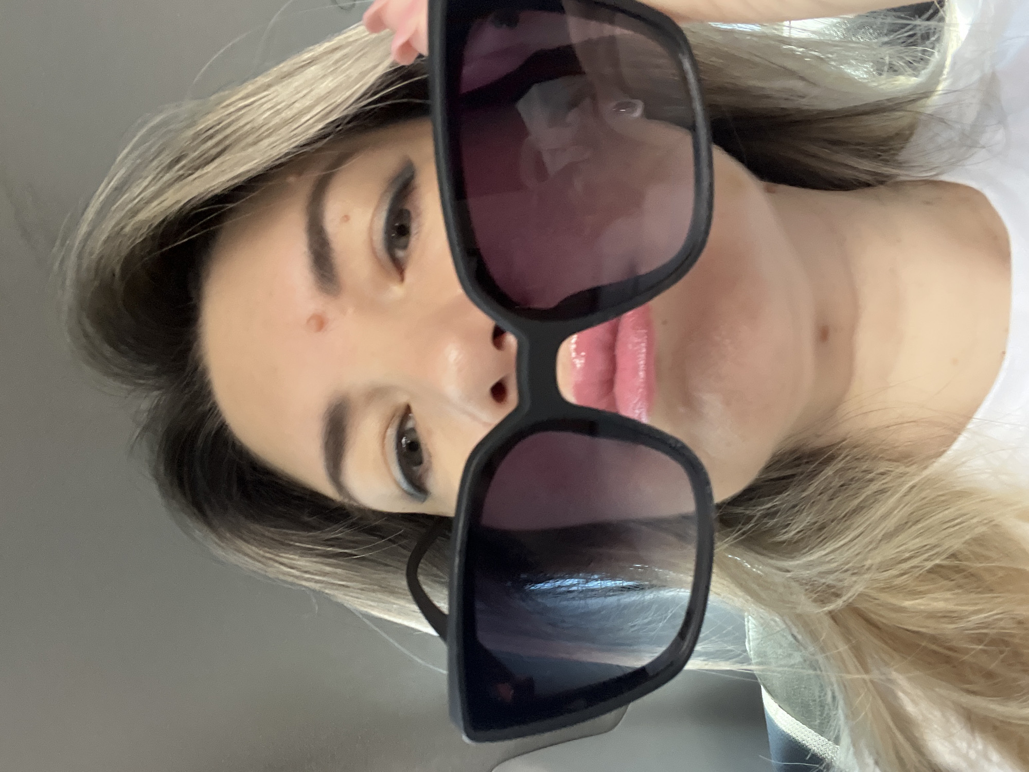 Selfie series with dark sunglasses around Sochi