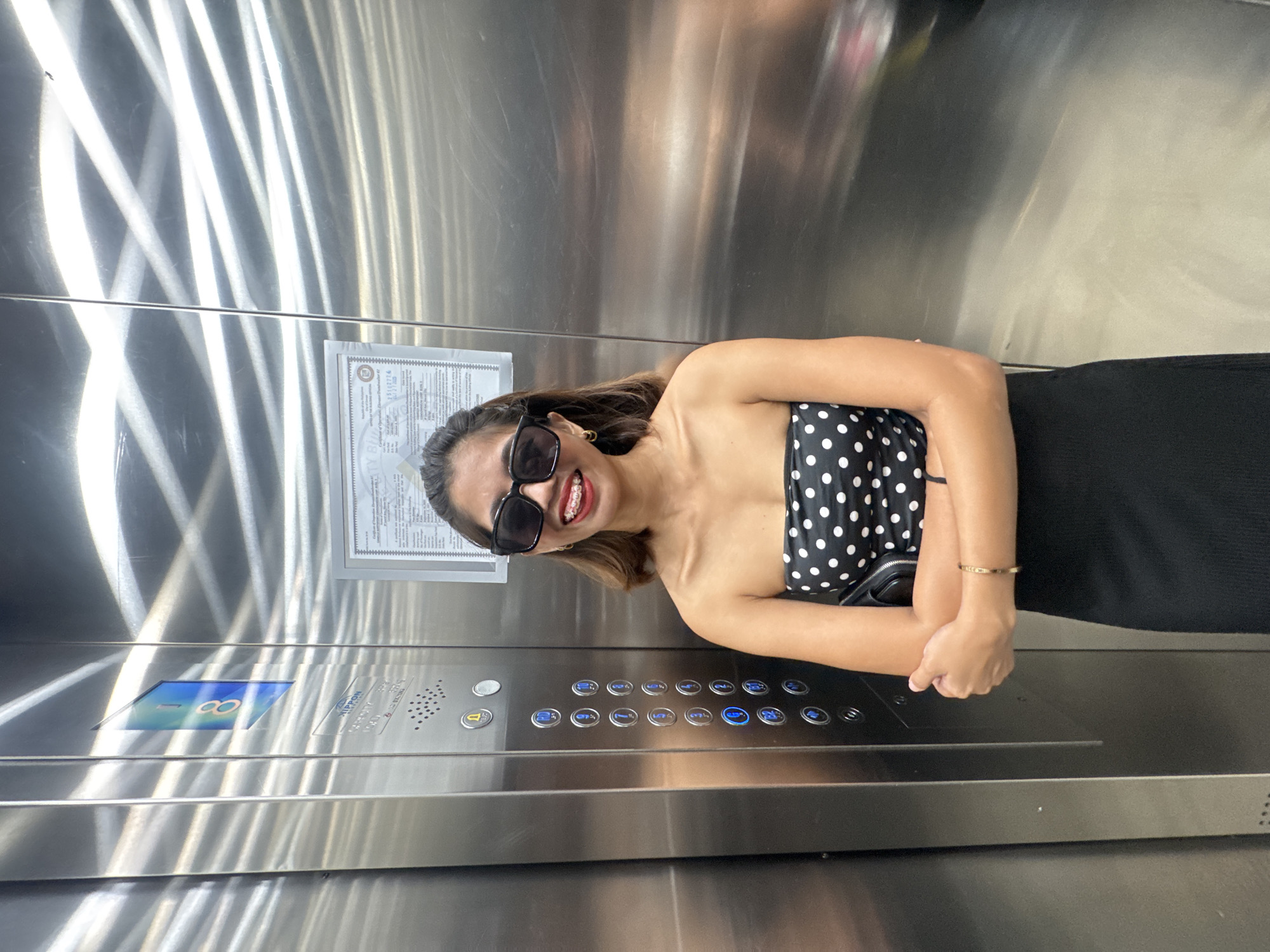 Elevator and hallway mirror shots in Davao City