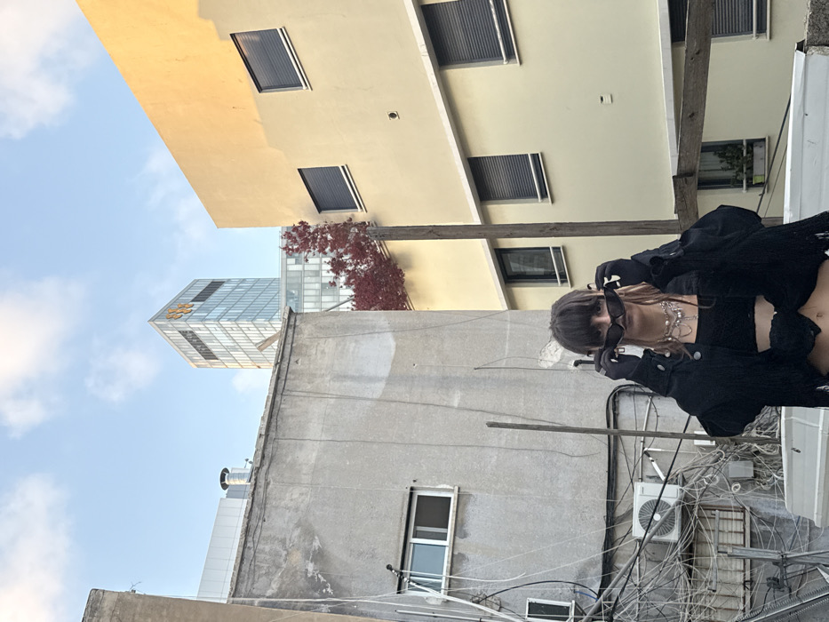 Photo shoot documented across multiple Tel Aviv locations
