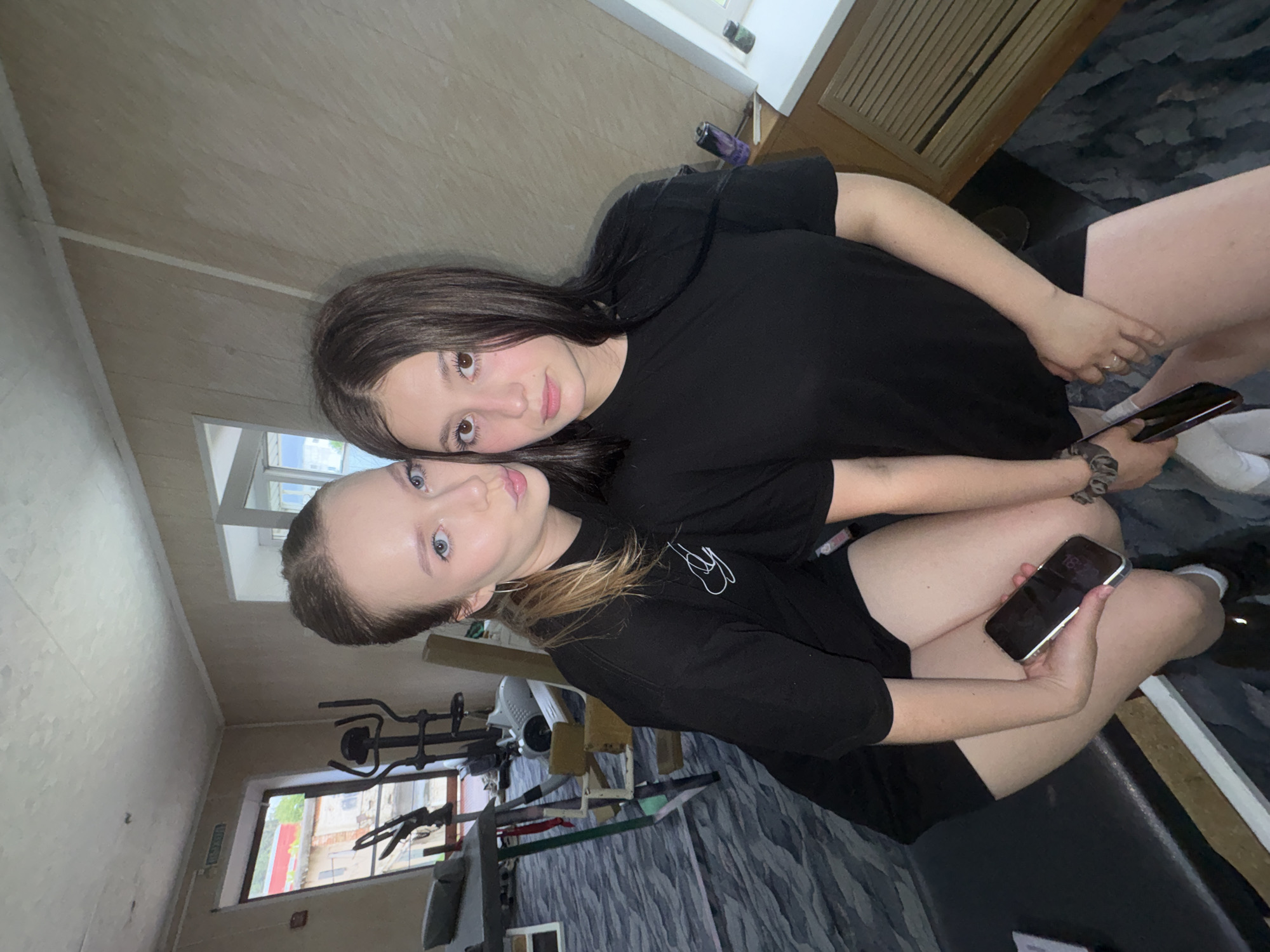 Young women document gym workout and social time in Chaikovsky