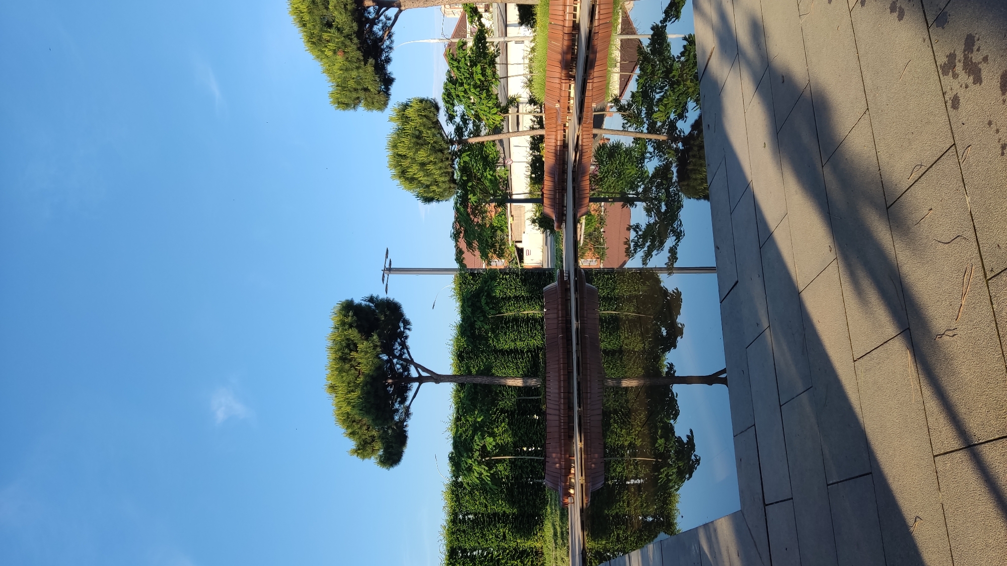 Cycling through modern park spaces in Krasnodar, Russia