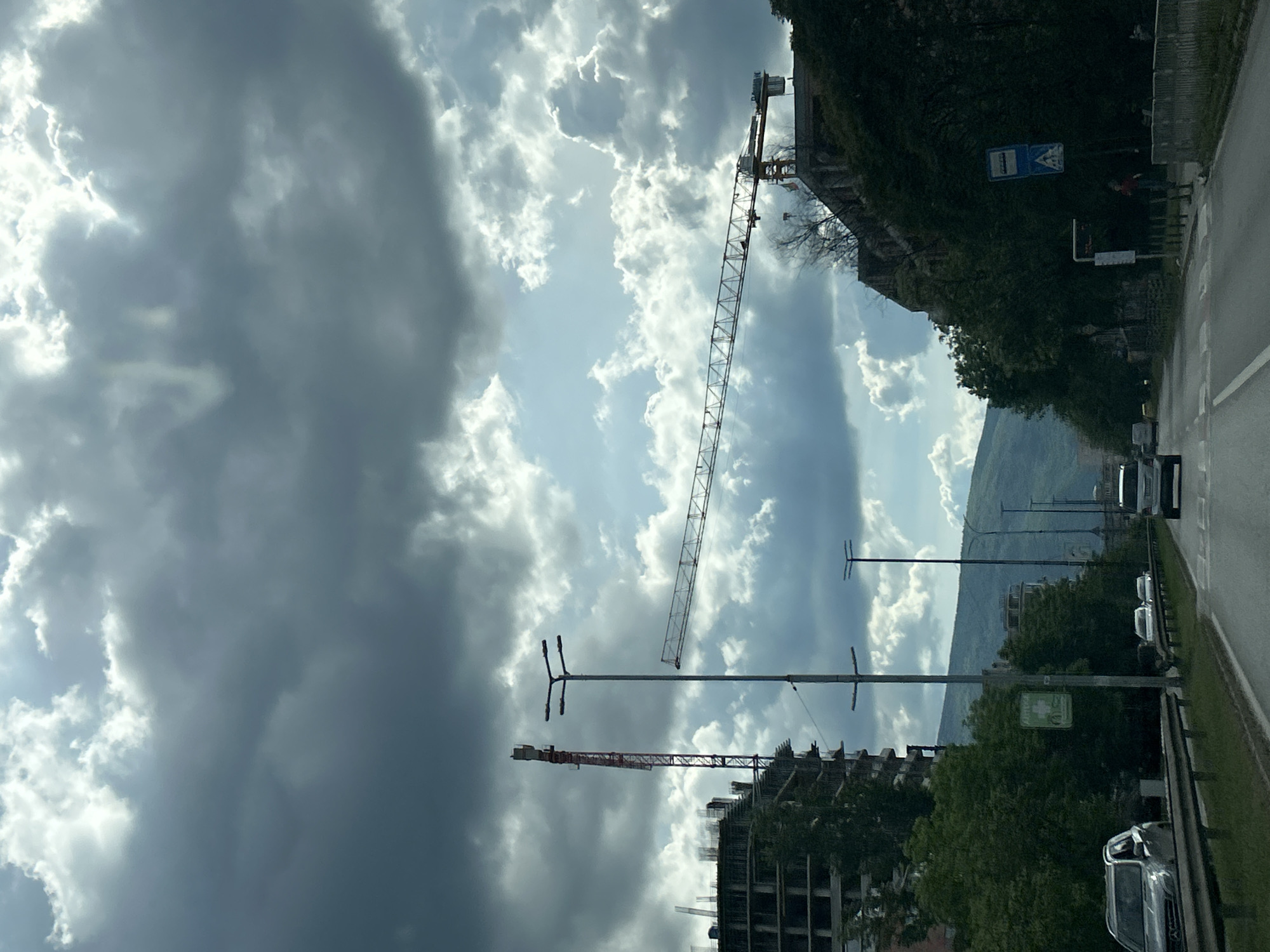Ten-minute Sofia street documentation captures construction, hotels, cloudy weather