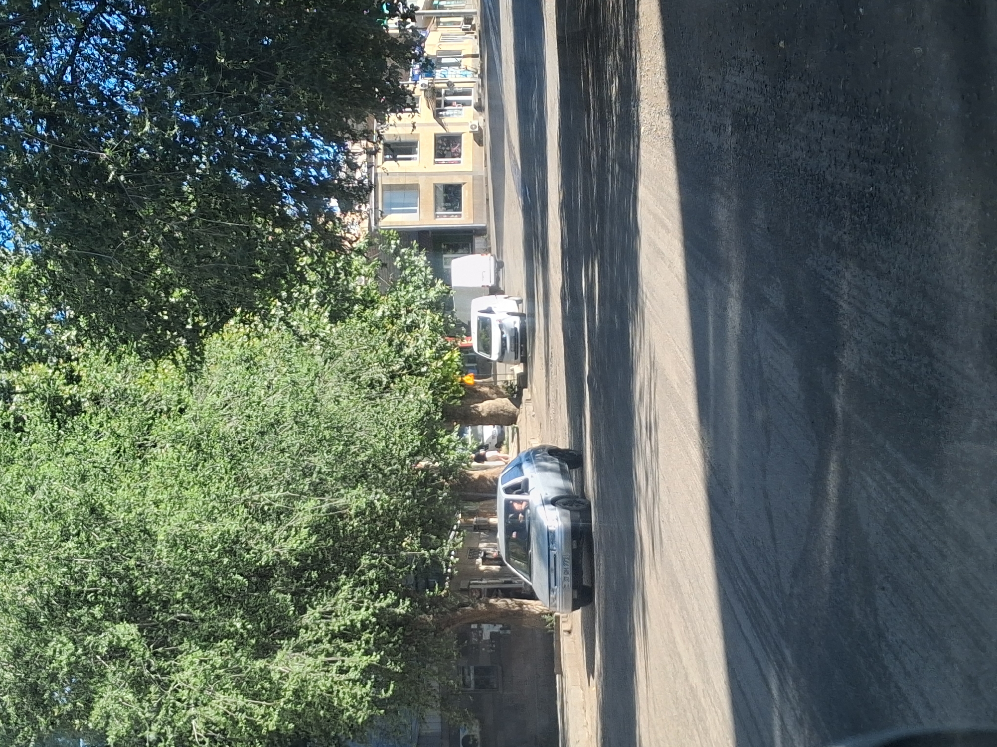 Sunny morning street life in Yeghegnadzor, Armenia