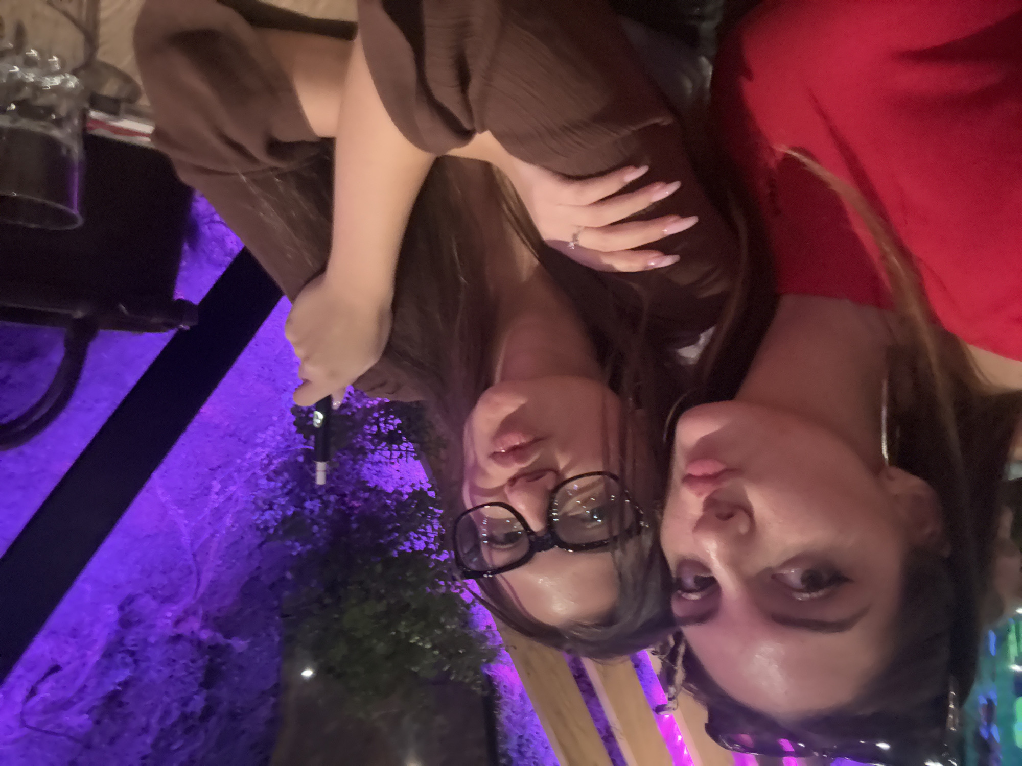 Two women pose for photo at Sofia restaurant