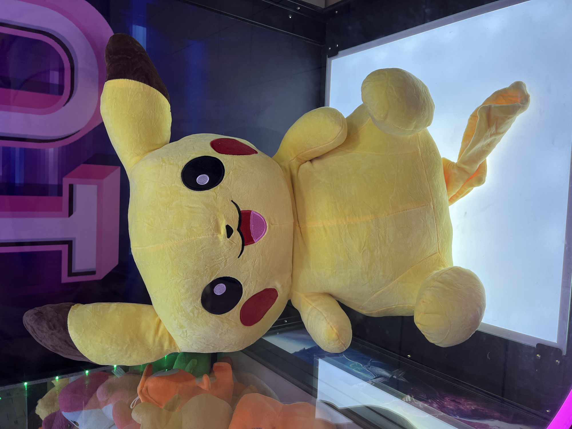 Plush toys spotted in claw machines in Klin, Russia
