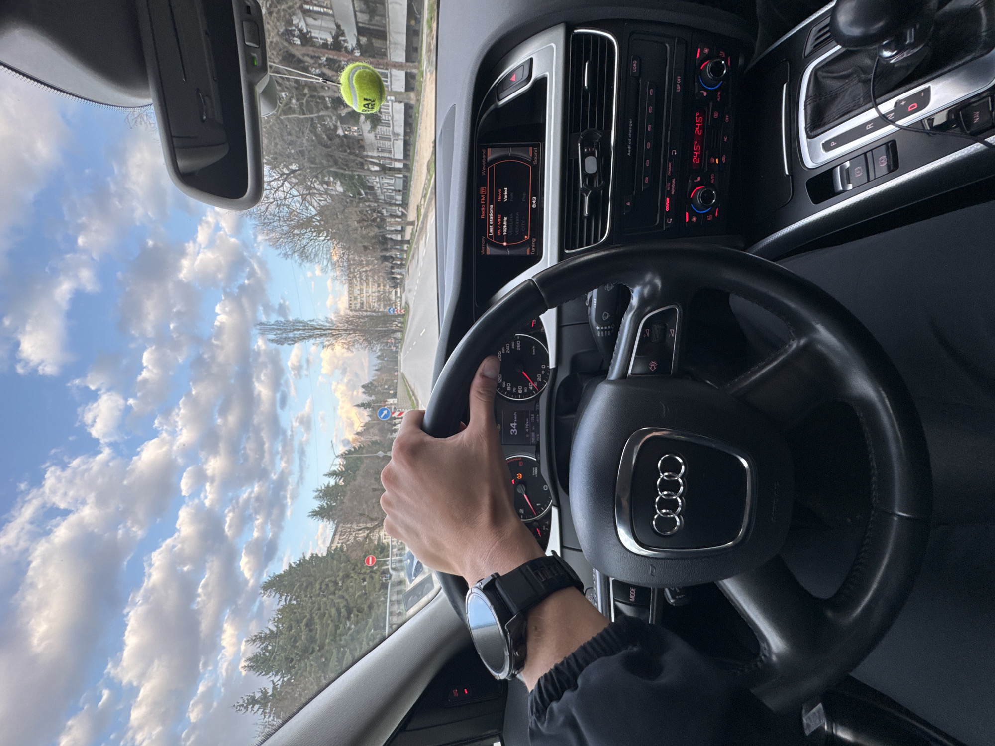 Driver spotted in Audi A4 interior in Sevlievo