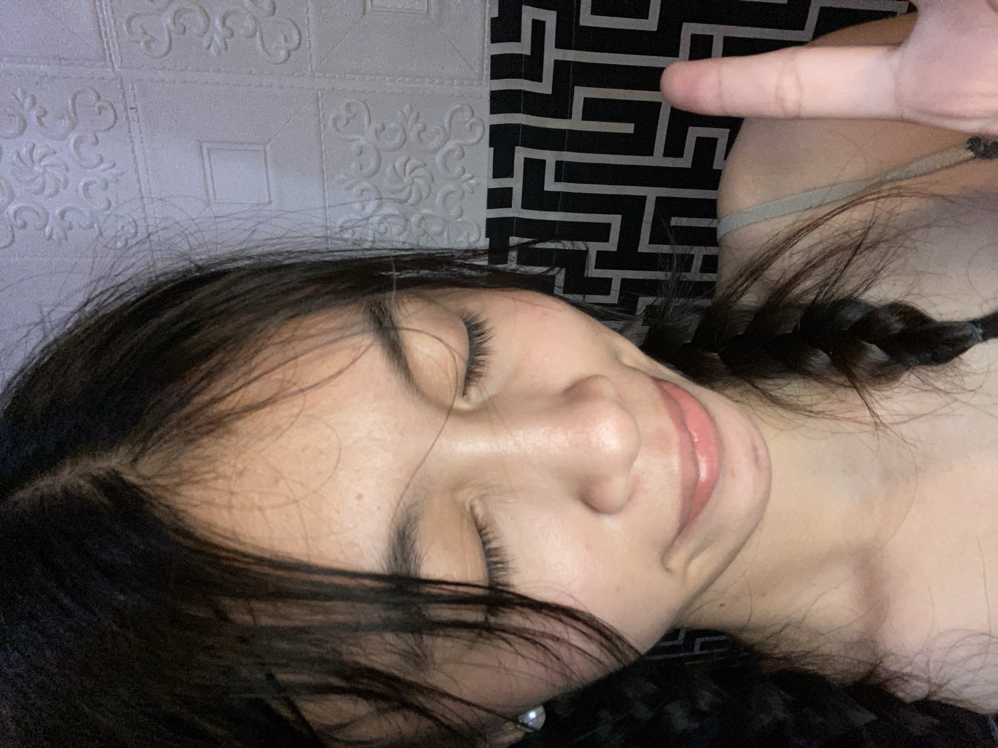 Relaxed selfie series in Panabo, braids and casual poses.