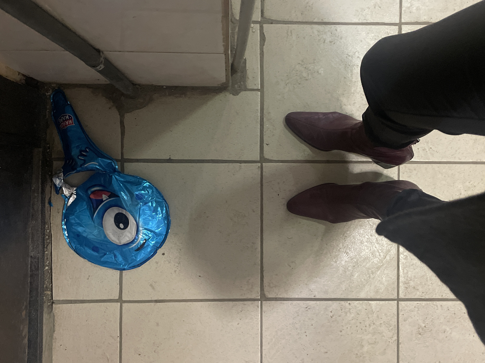 Deflated cartoon balloon found on Moscow floor
