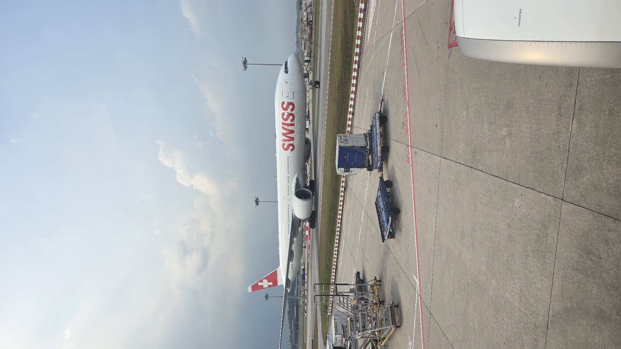 Morning aircraft operations at Singapore airport captured by witness