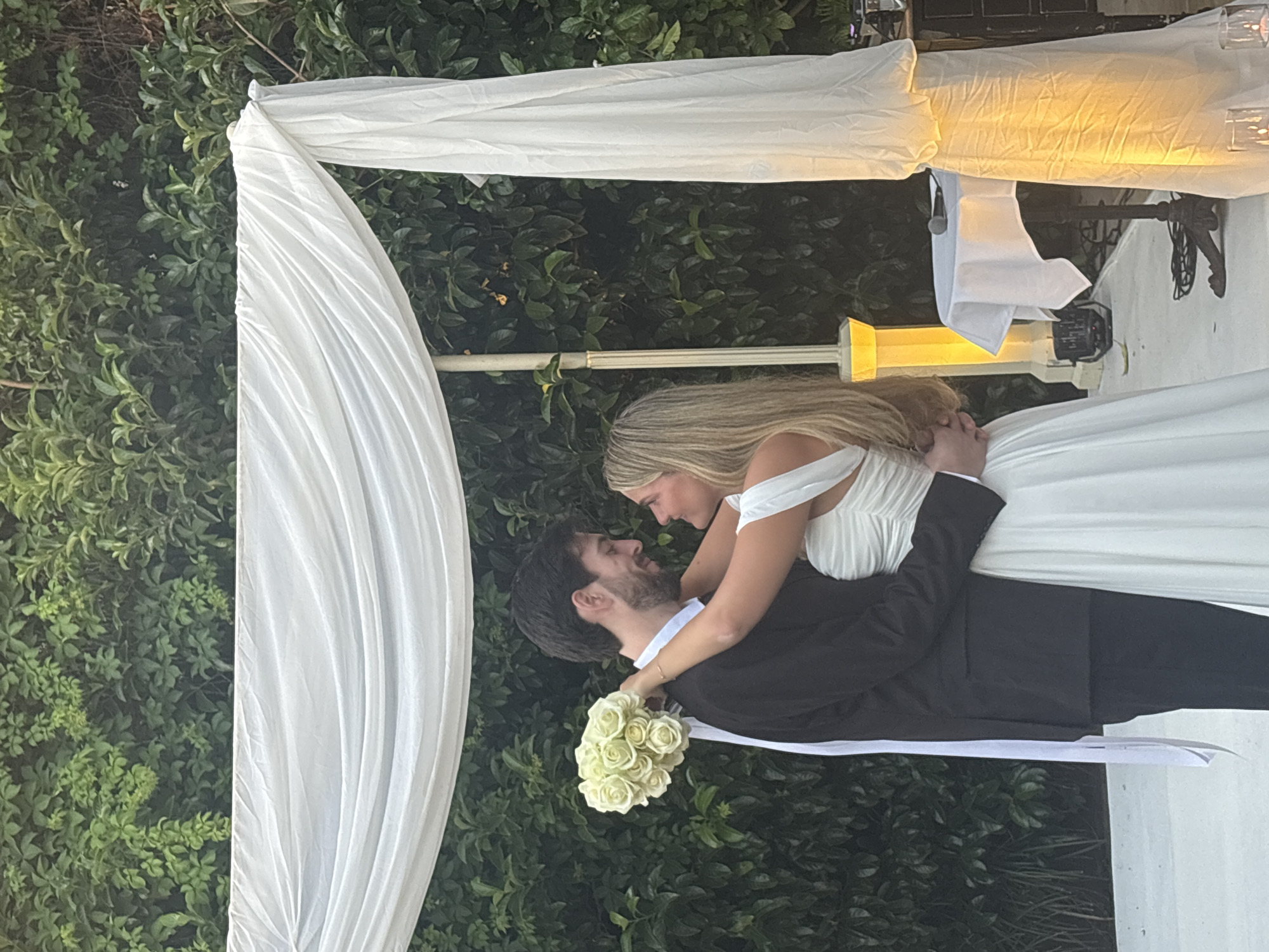 Wedding celebration captured in Tel Aviv outdoor ceremony