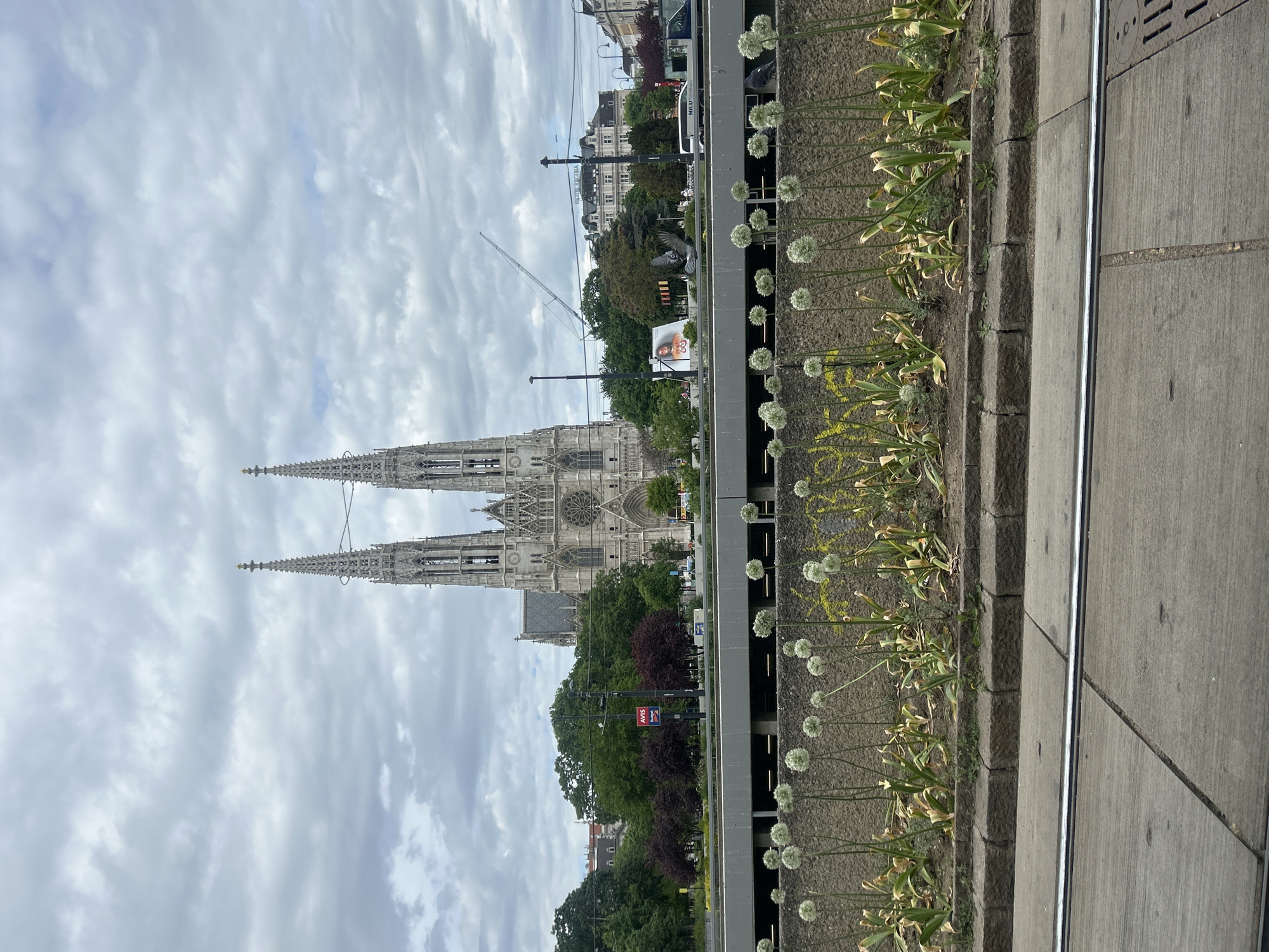 Morning photography of Vienna's Votivkirche from multiple angles