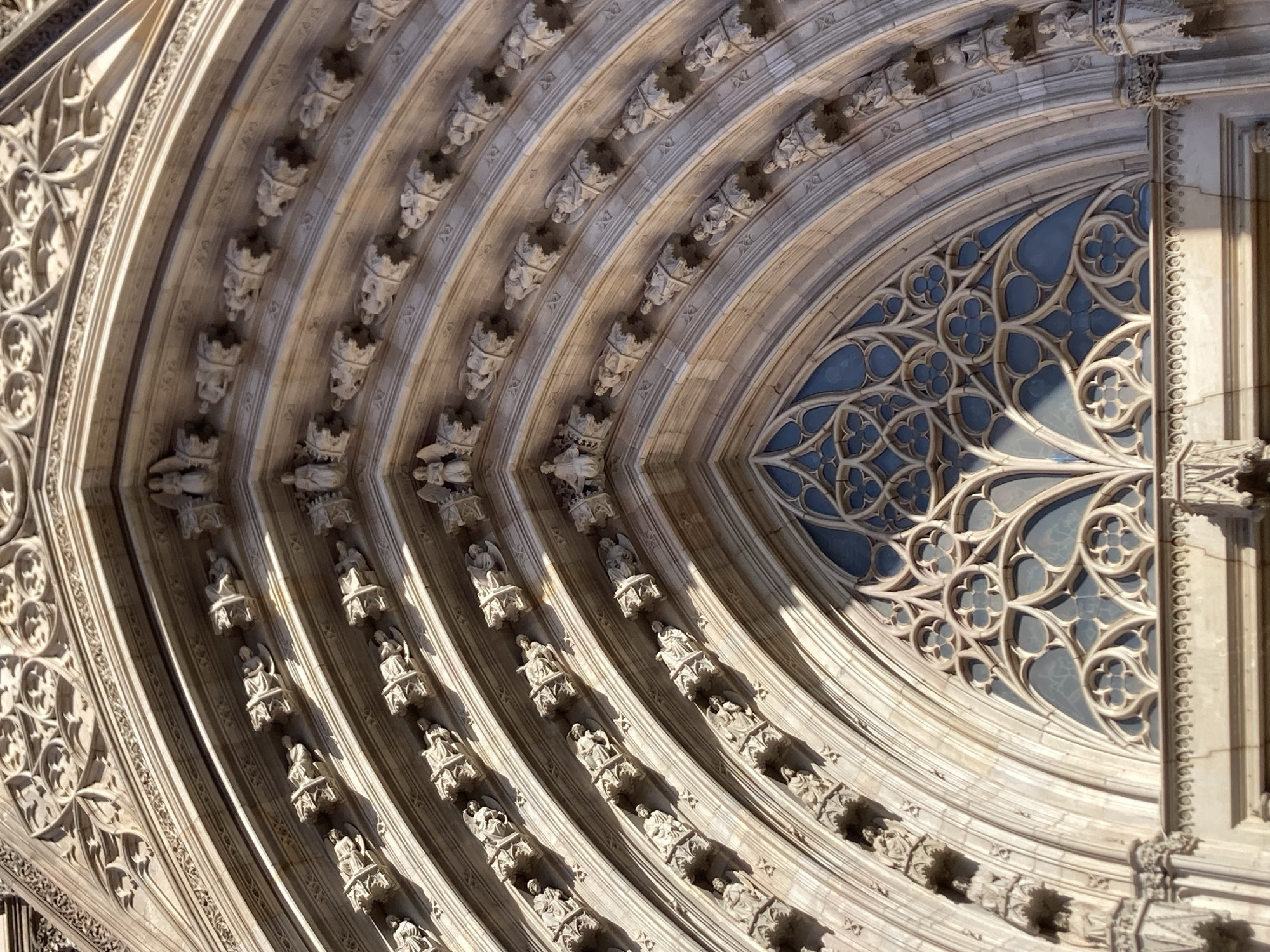 Up close with Barcelona Cathedral's Gothic facade
