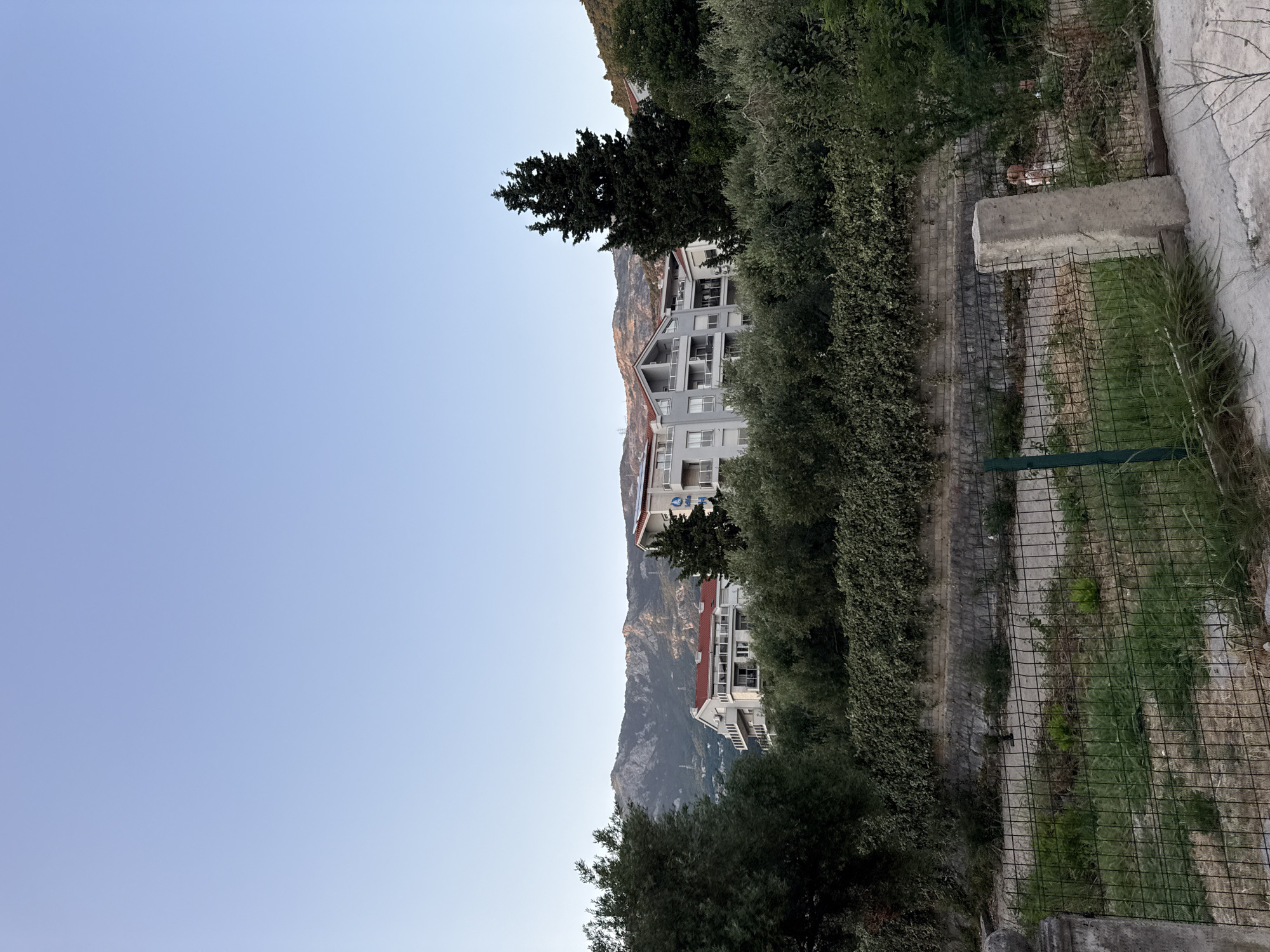 Summer afternoon along Budva's promenade, watermelon and oleander in bloom