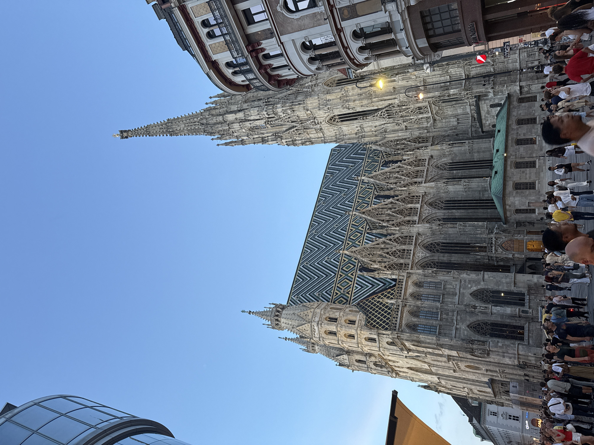 St. Stephen's Cathedral up close on a Vienna summer evening