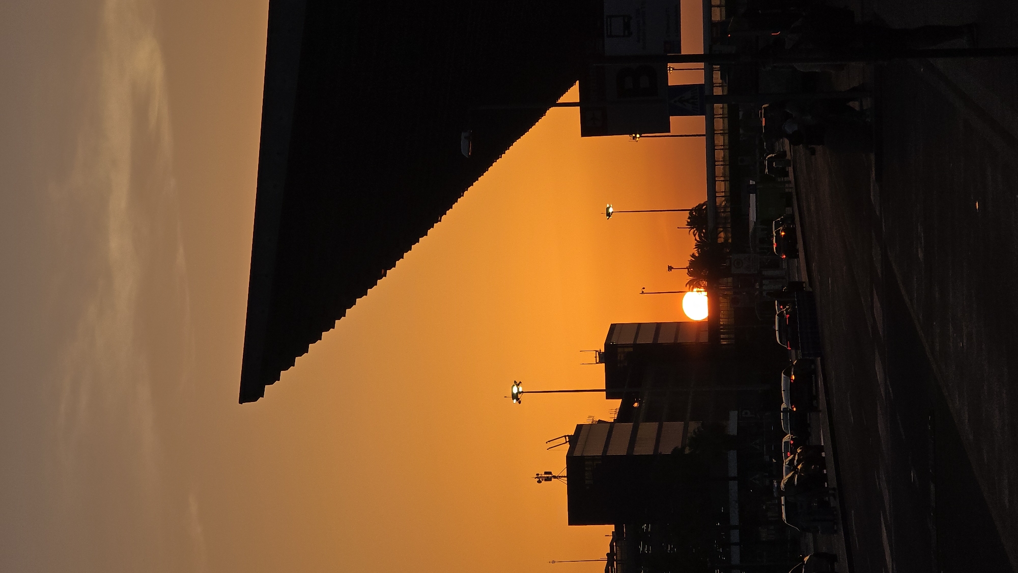 Sunset over El Prat Airport, Barcelona