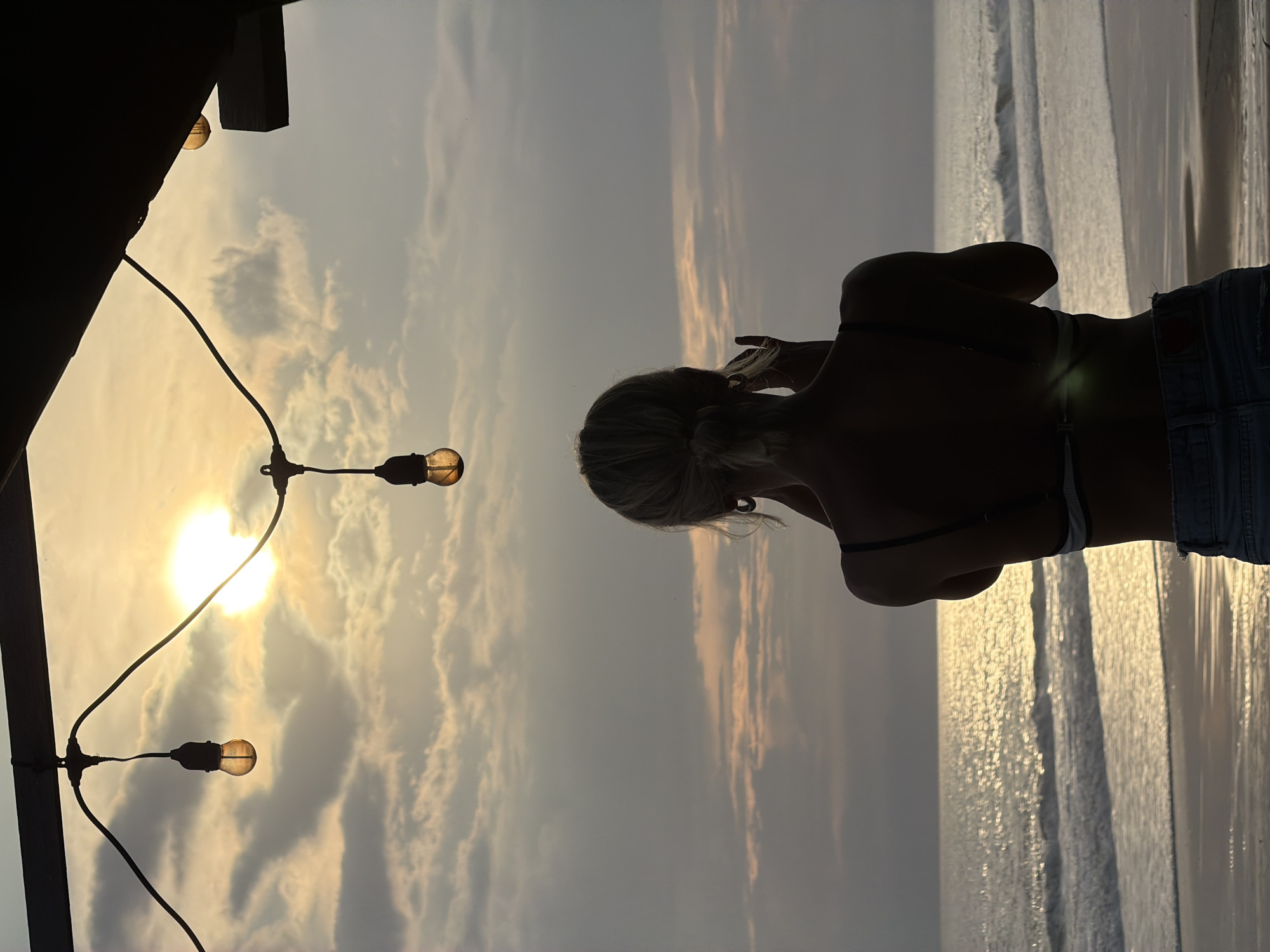 Morning beach activities documented near Kediri, Indonesia coastline