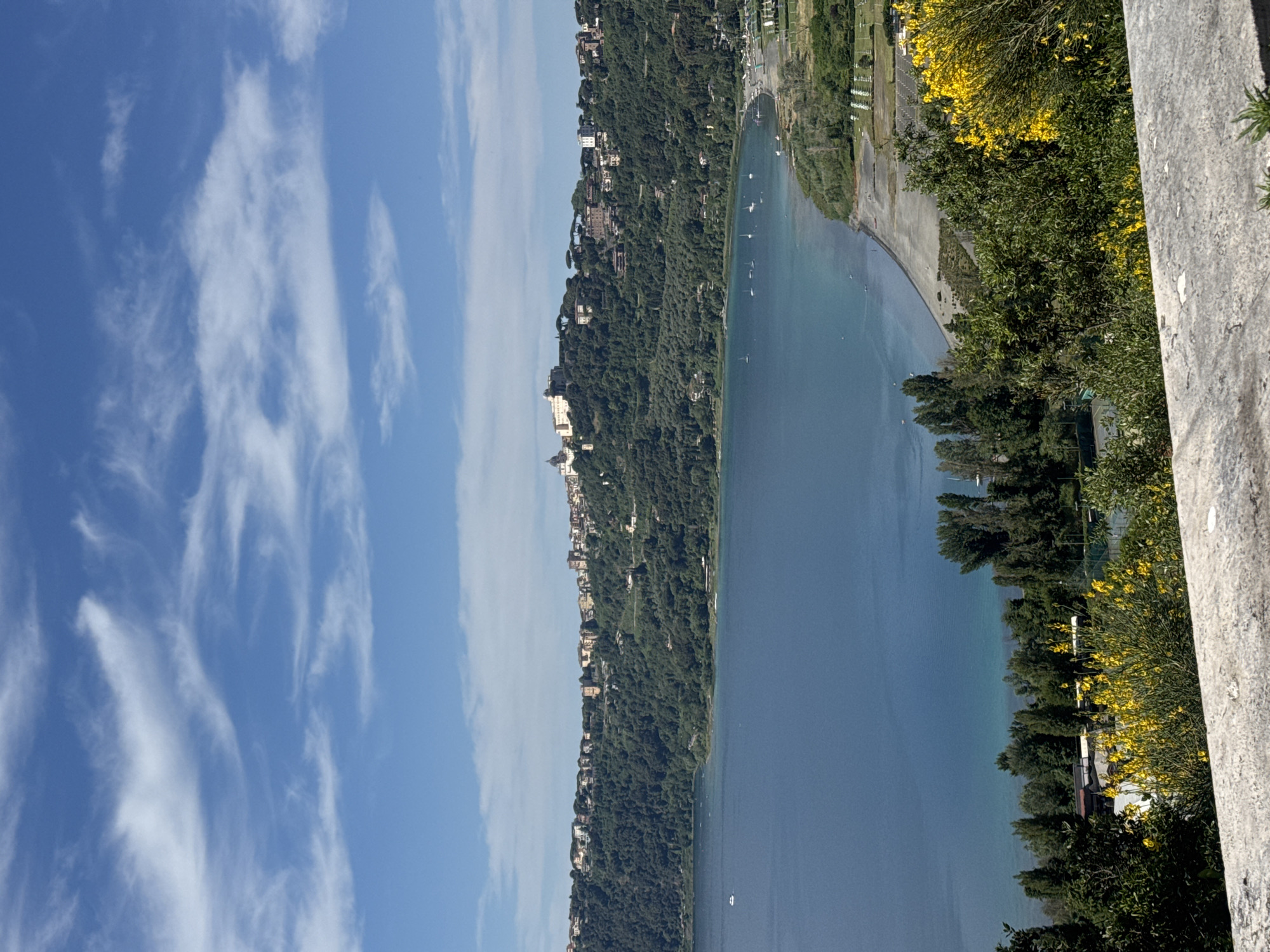 Peaceful morning scene documented at Castel Gandolfo lakeside