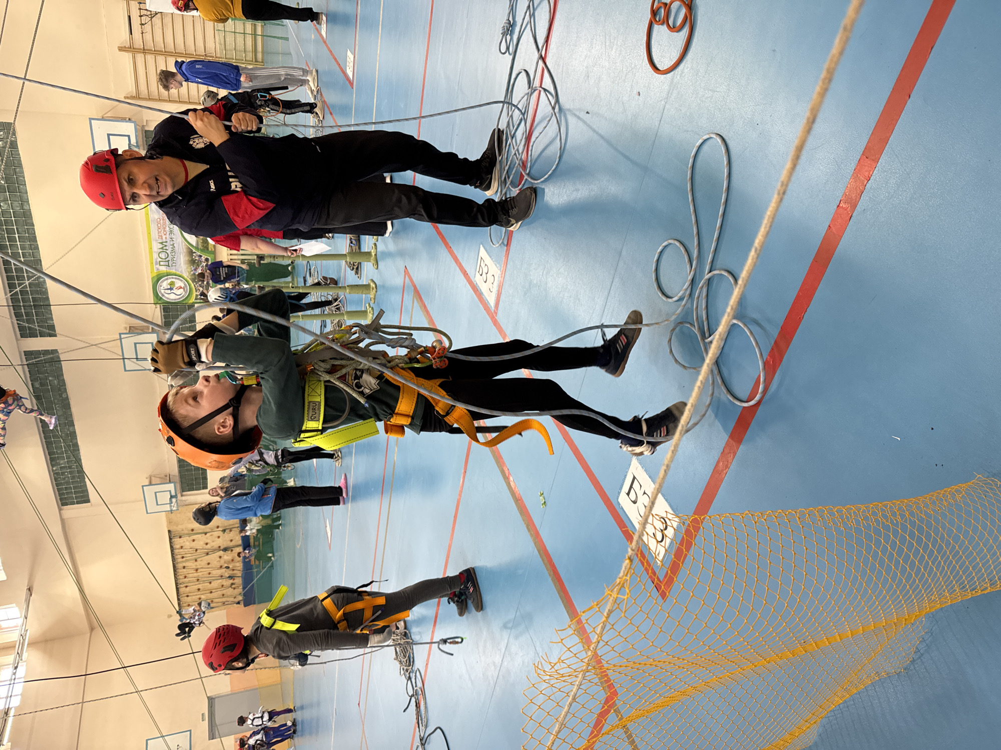 Indoor climbing activity recorded at sports hall in Usolye, Russia