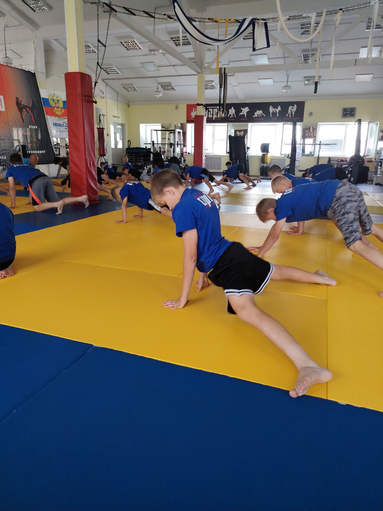 Youth gym training session in Chaikovsky, Russia